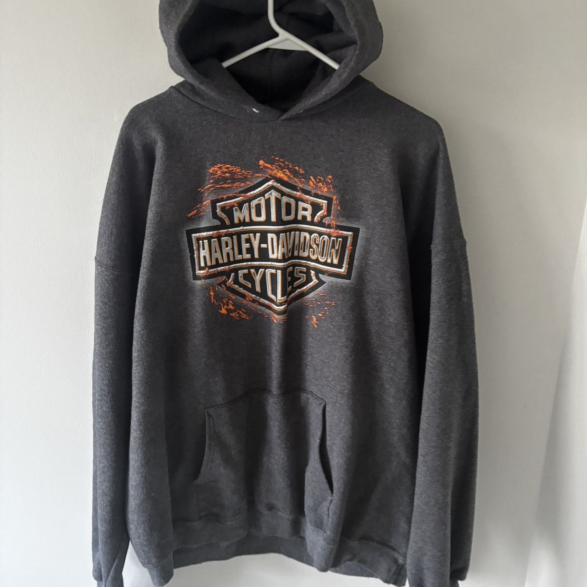 Harley Davidson Y2K 2001 Harley Davidson Flame Logo Hoodie Size US XL / EU 56 / 4 - 2 Thumbnail