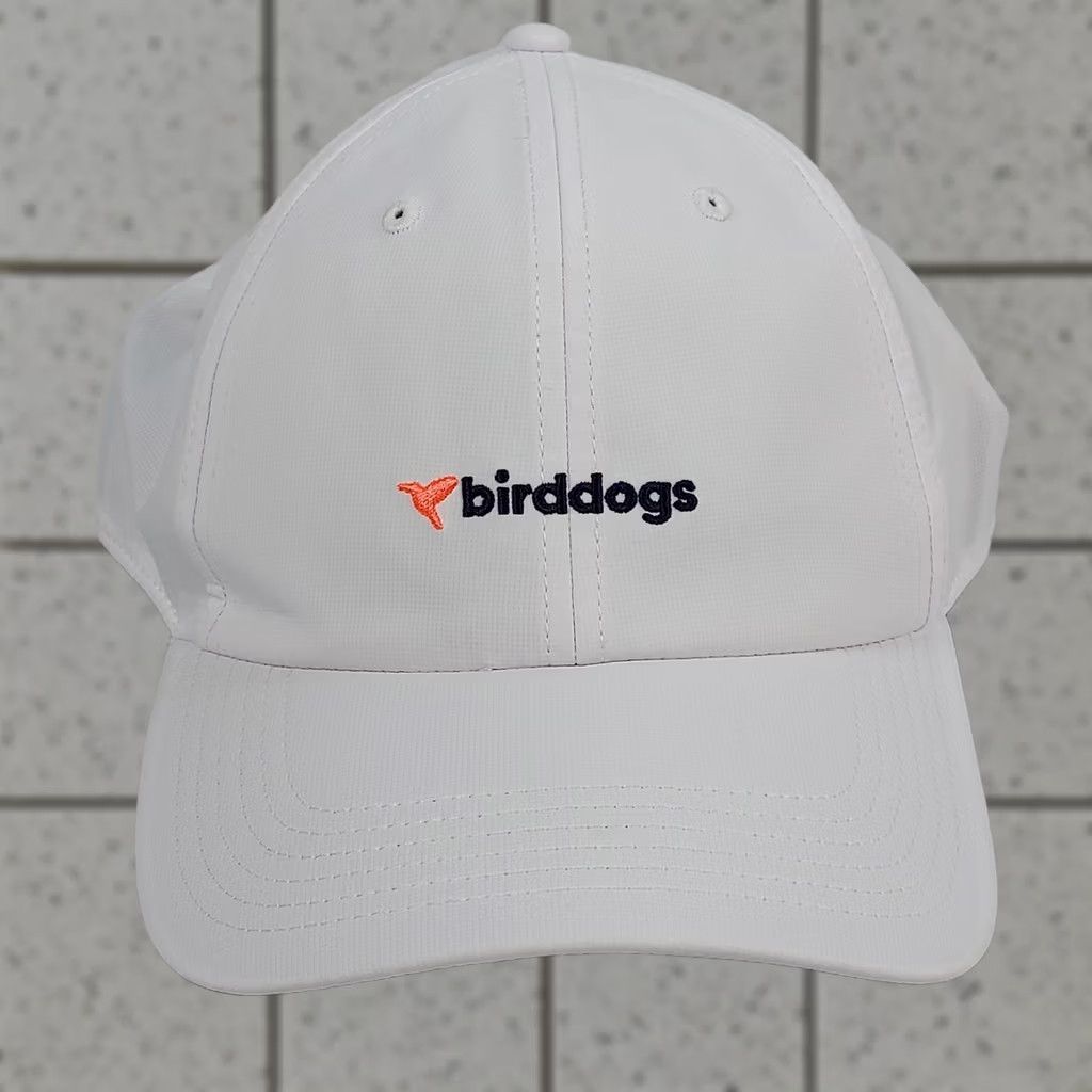 Vintage Birddogs Baseball Cap White Poly Spandex Stretch Fit Adjustable Hat Mens One Size Solid Pattern Cap Size ONE SIZE - 1 Thumbnail