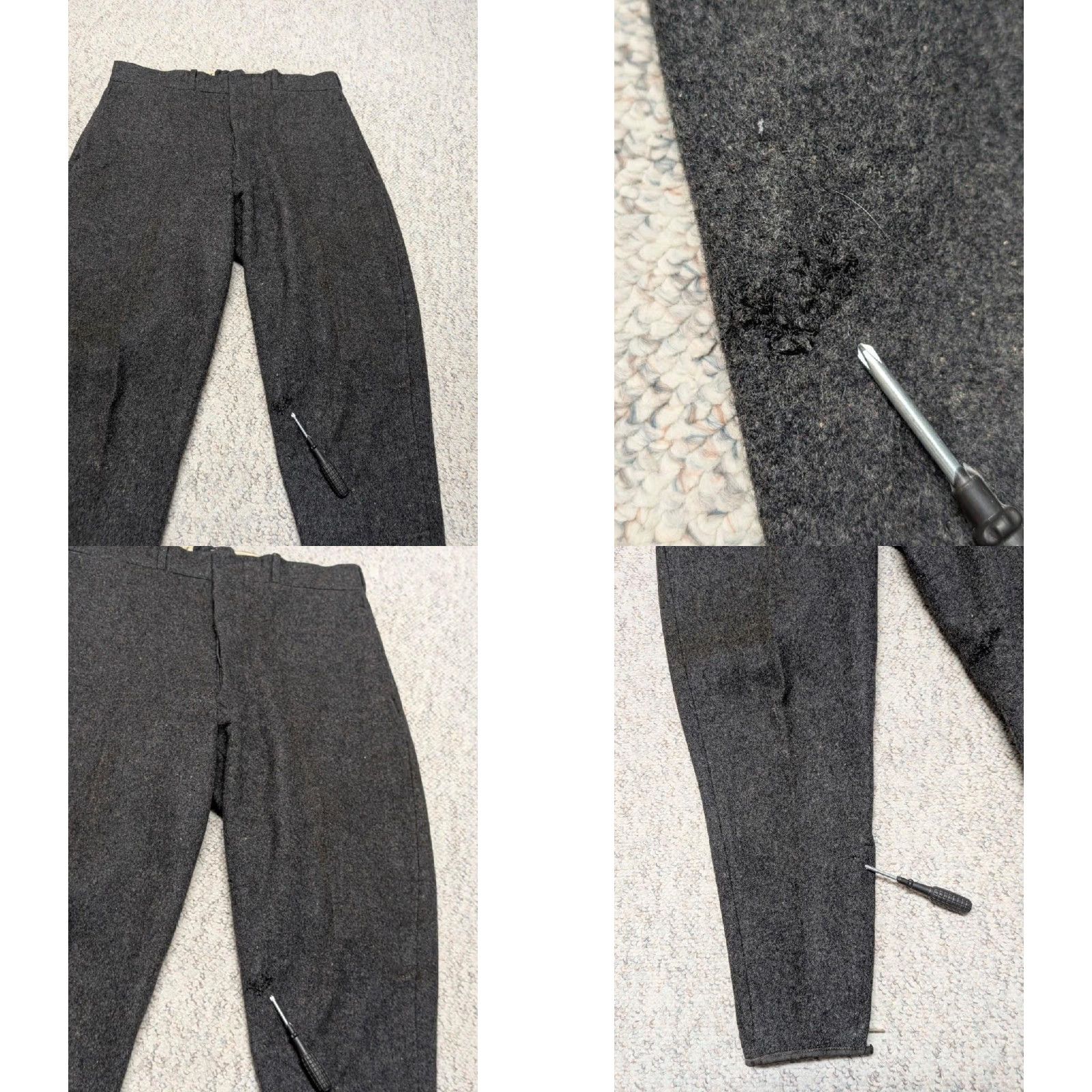 Vintage VINTAGE L.L. Bean PANTS Men 36x30 Wool Charcoal Gray Hunting tapered Size US 36 / EU 52 - 10 Thumbnail