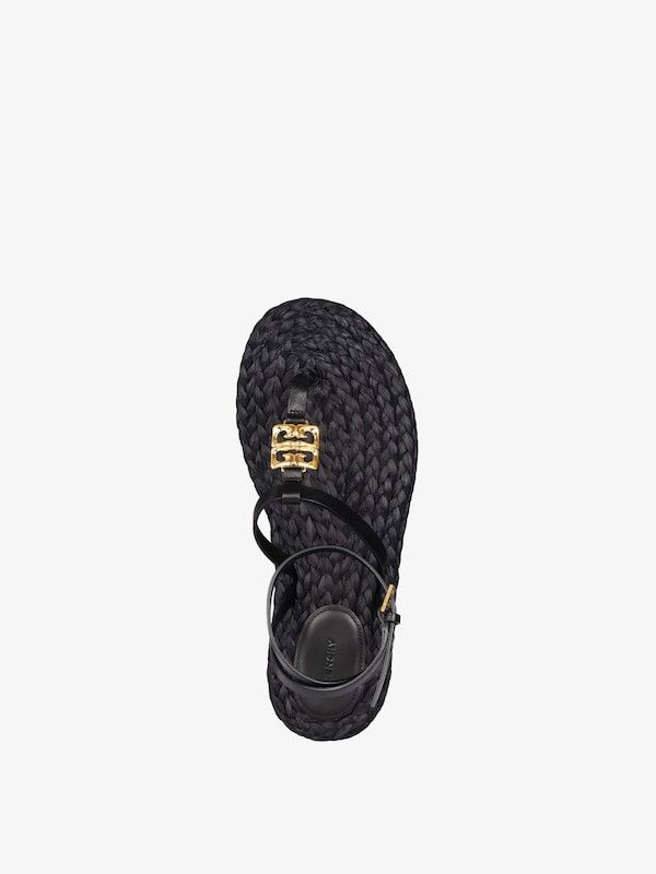 Givenchy o1w1db10126 Sandals in Black Size US 7 / IT 37 - 4 Thumbnail