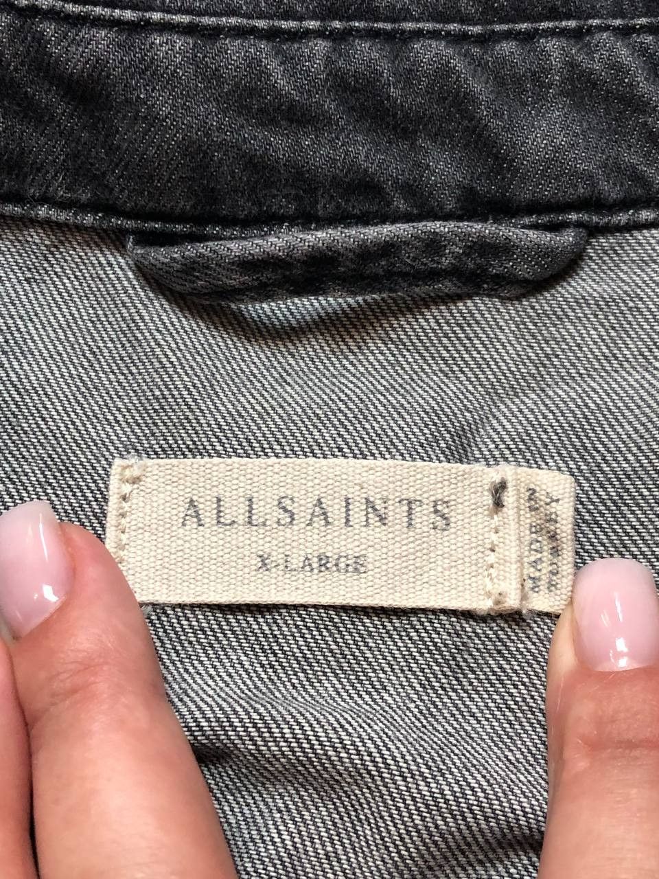 Allsaints vintage denim shirts Allsaints Streetwear Y2K Size US XL / EU 56 / 4 - 2 Thumbnail