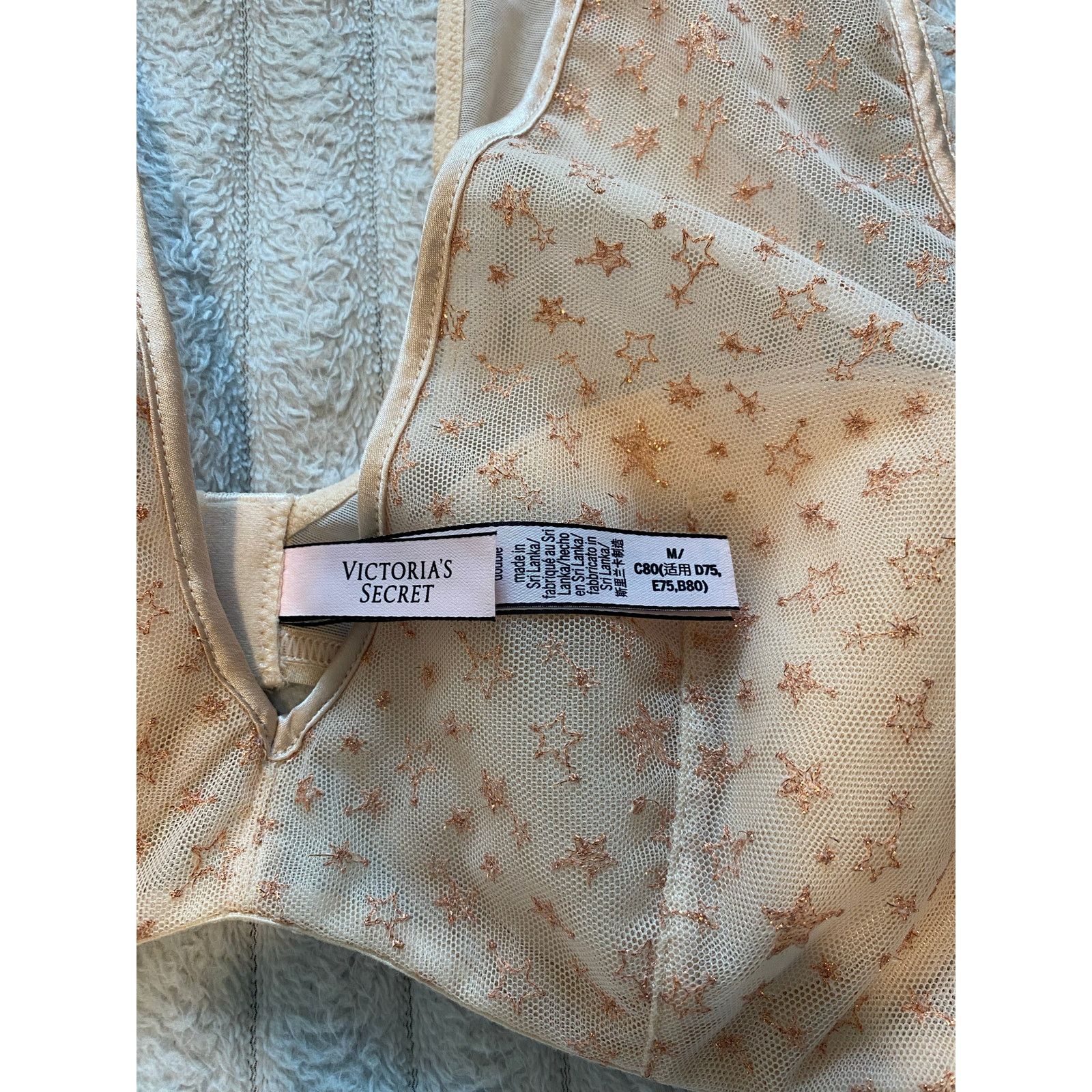 Victoria's Secret Victoria's Secret Bra/Top, Size Med, B&C cup, Rose Gold star Size ONE SIZE - 6 Thumbnail