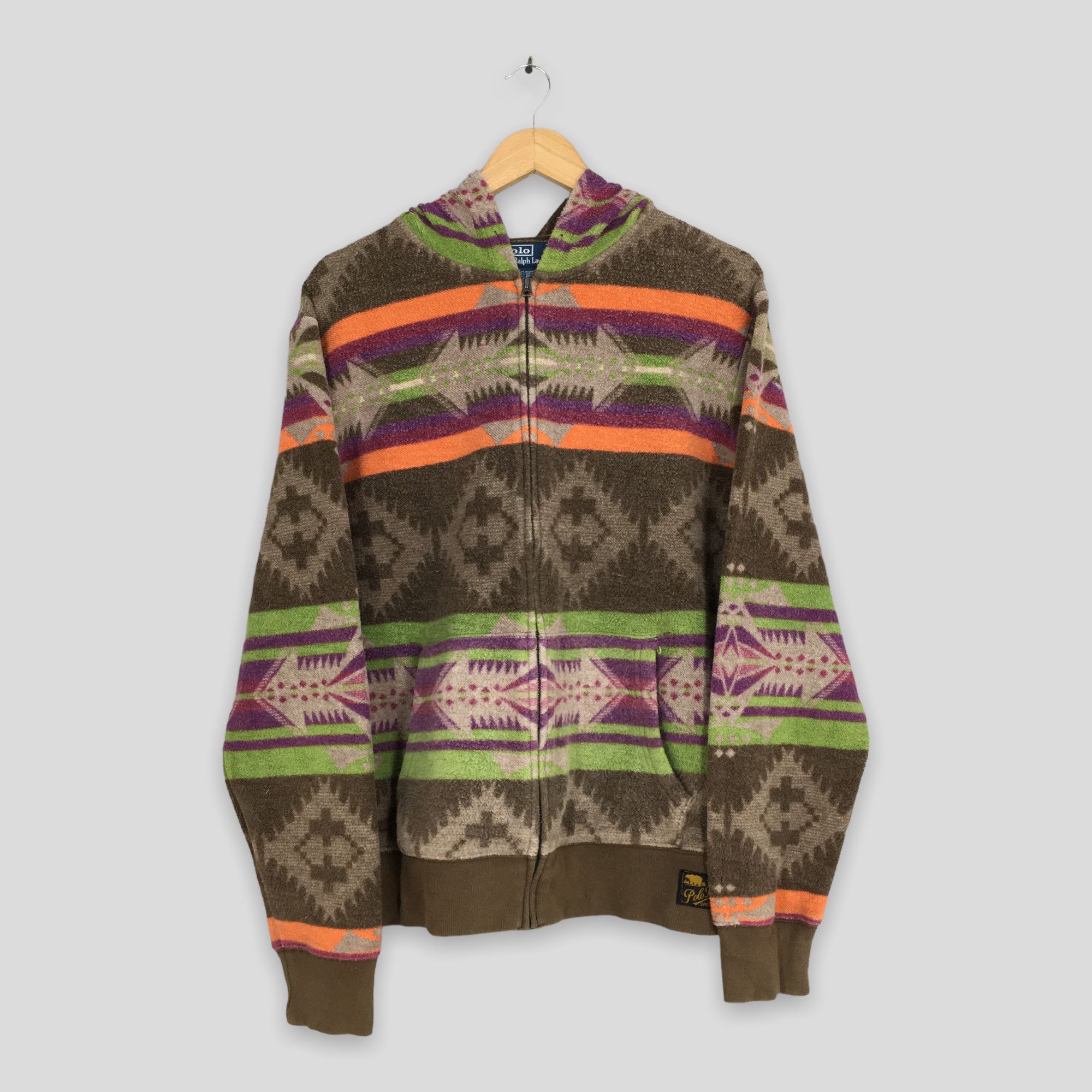 Denim & Supply Ralph Lauren × Polo Ralph Lauren × RRL Ralph Lauren Vintage Polo Ralph Lauren Aztec Navajo Sweatshirt Medium Size US M / EU 48-50 / 2 - 1 Thumbnail