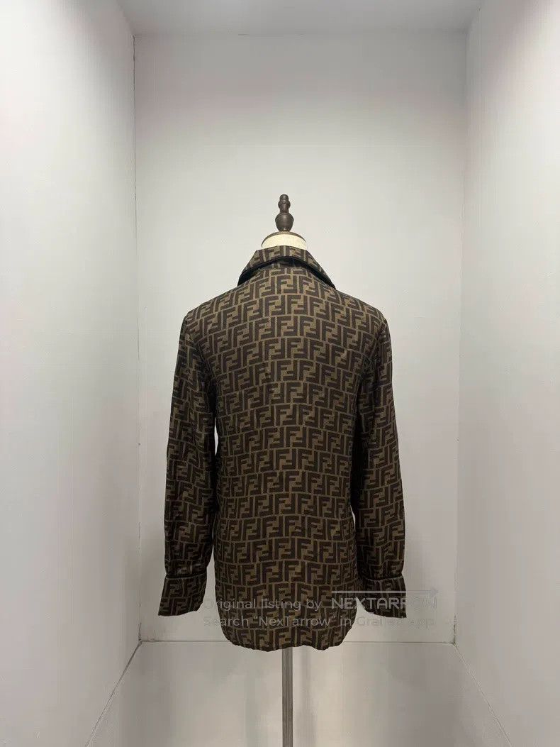 Fendi Fendi Monogram Full Print Silk Shirt Size XXS / US 00 / IT 34 - 2 Thumbnail