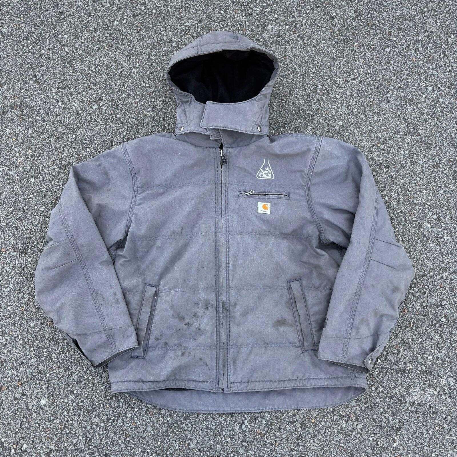Carhartt Vintage 90s gray carhartt jacket Size US XL / EU 56 / 4 - 9 Thumbnail