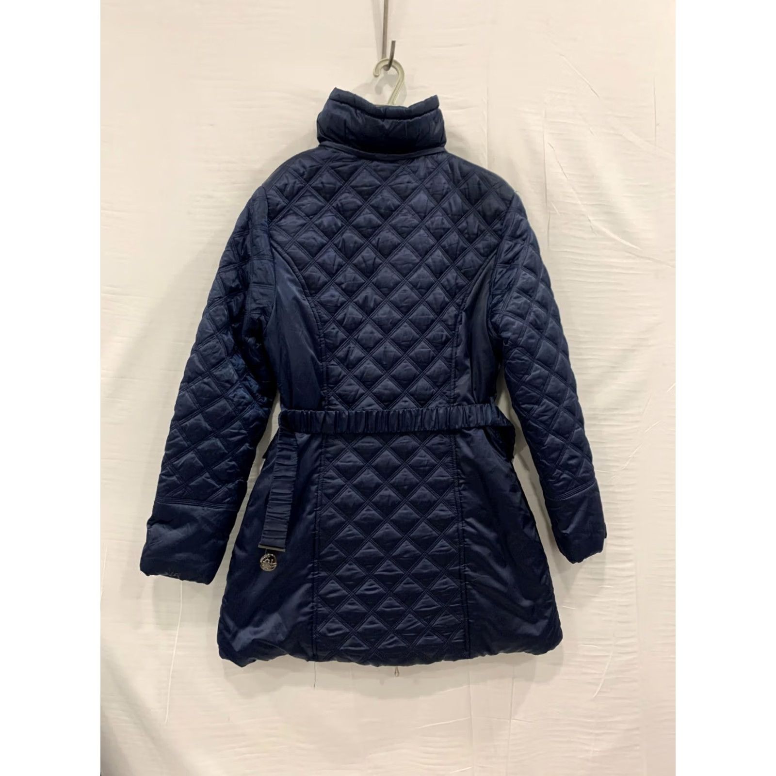Barbour Barbour International Quilted Belted Jacket Women XL Navy Blue Slim Fit Jacket Size XL / US 12-14 / IT 48-50 - 2 Thumbnail