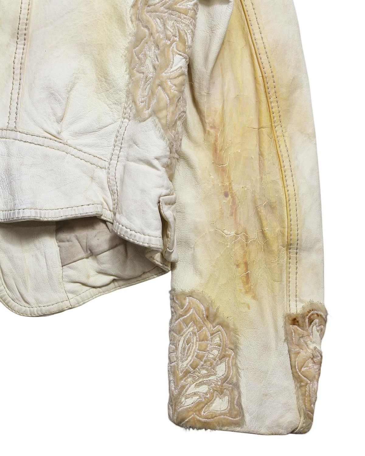 Vintage SS2002 OBZÉE KANG JIN YOUNG LEATHER JACKET Size S / US 4 / IT 40 - 5 Thumbnail