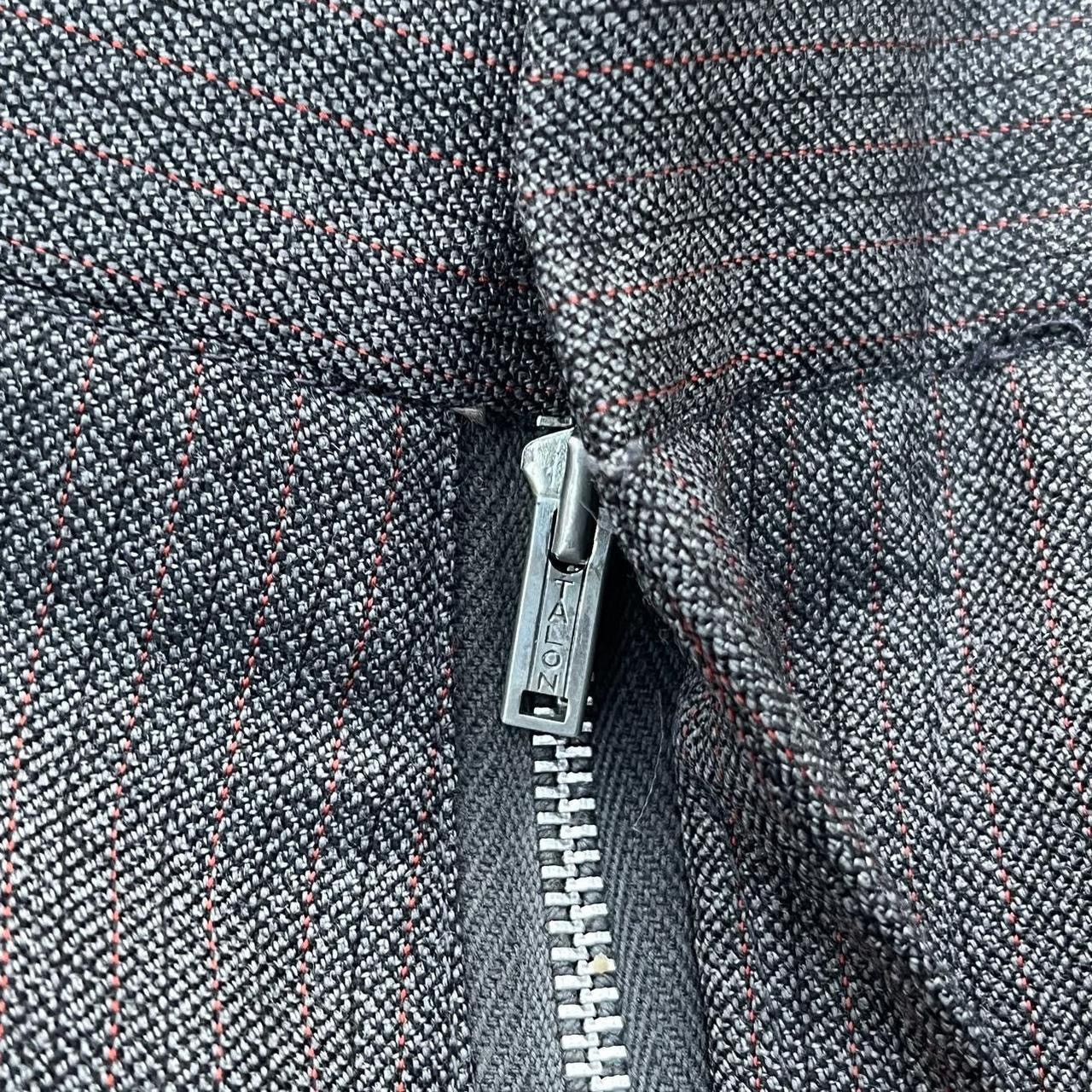 Vintage Vintage 50s 60s dark grey rockabilly pinstriped trousers Size US 32 / EU 48 - 3 Thumbnail