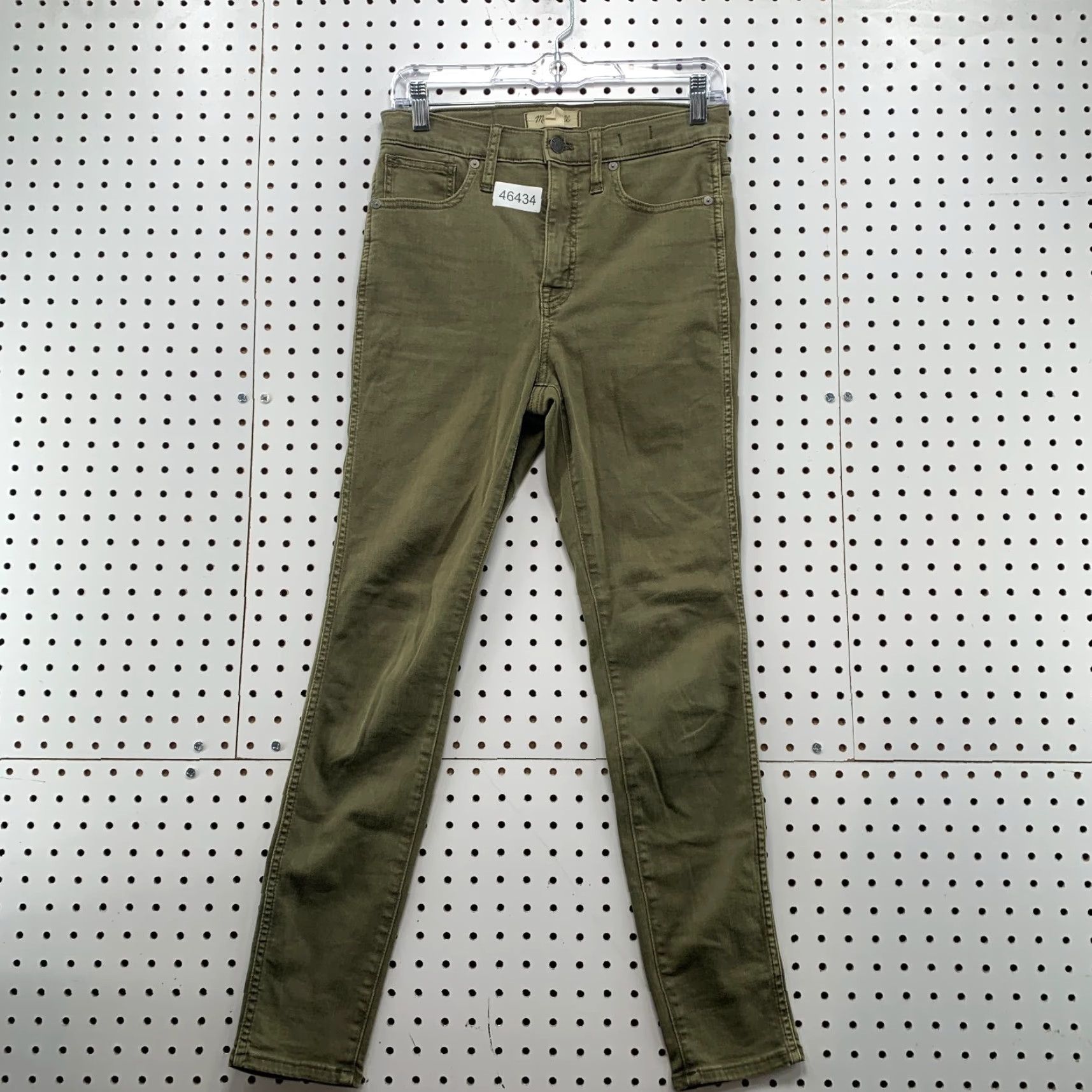 Madewell Madewell Jeans 10" High Rise Skinny Jeans Size 27 Green Denim Pockets Stretch Size 27" / US 4 / IT 40 - 2 Thumbnail