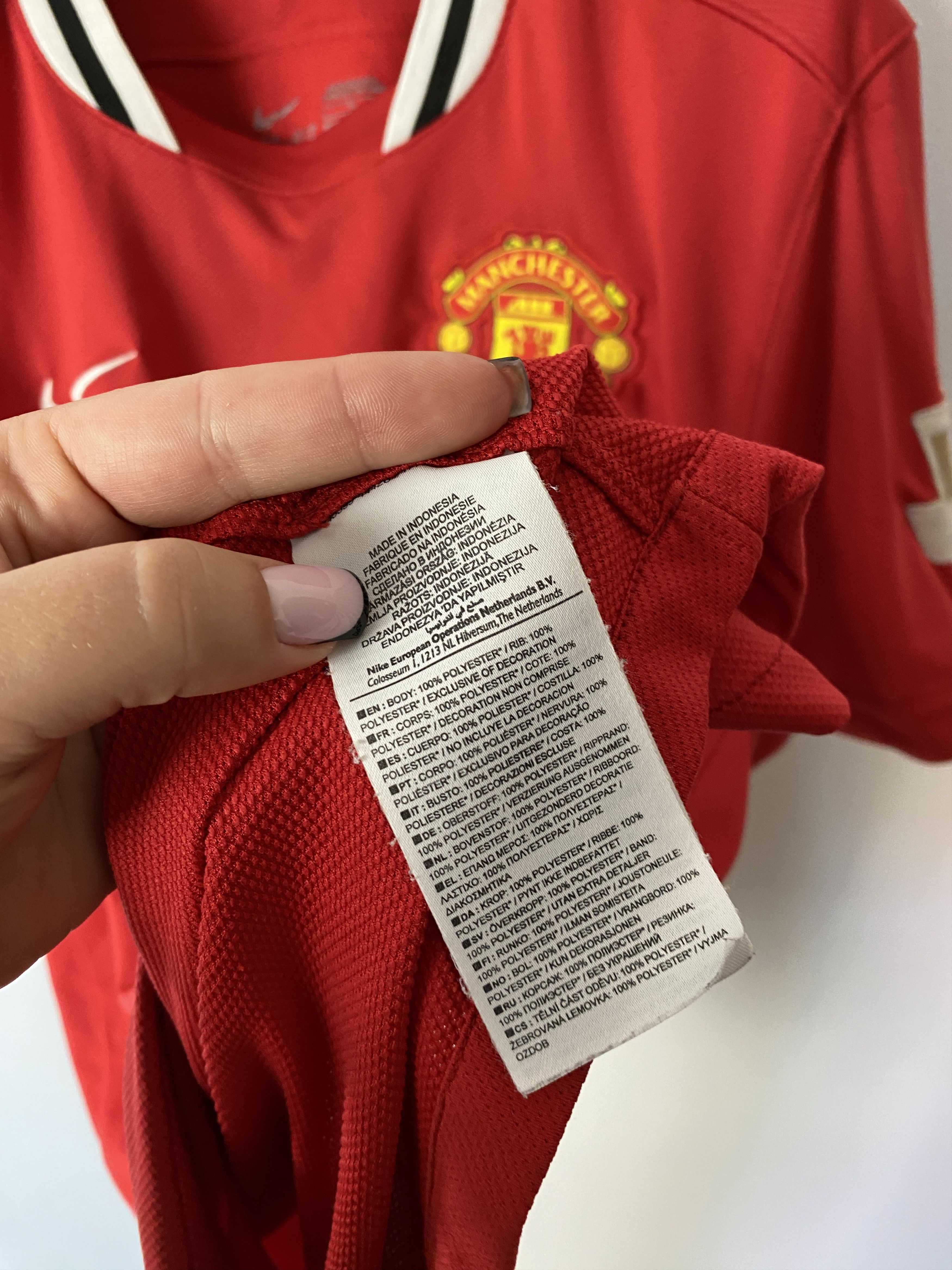 Nike MANCHESTER UNITED 2011/12 SOCCER HOME JERSEY #23 CLEVERLEY Size US L / EU 52-54 / 3 - 7 Thumbnail
