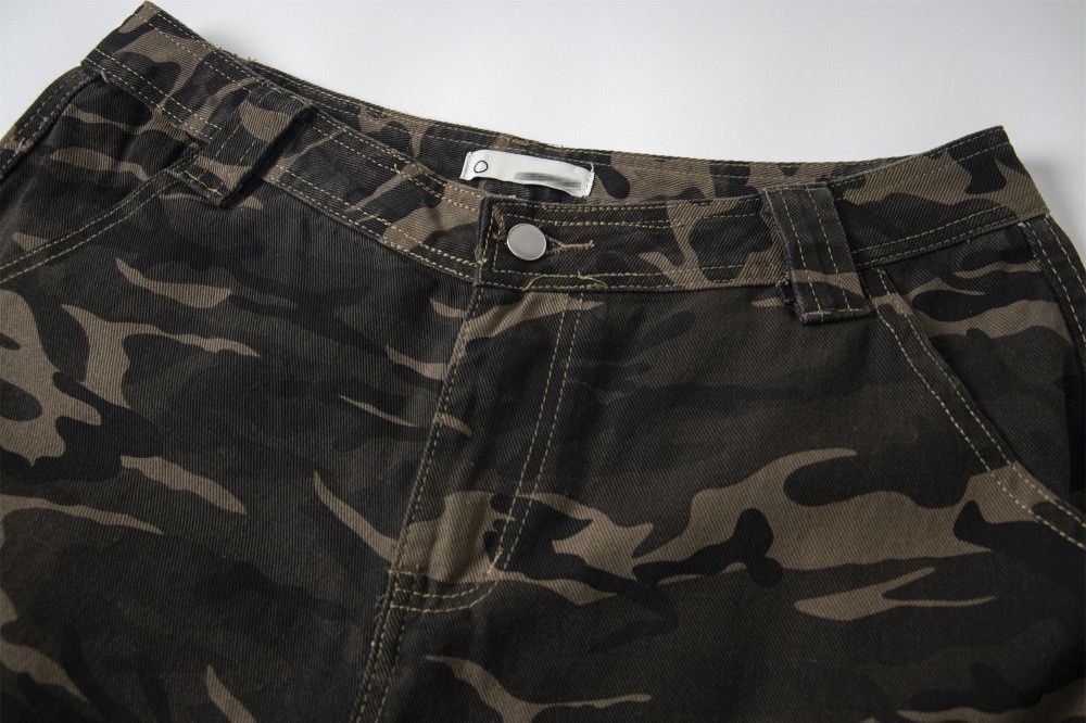 Vintage American loose casual straight camouflage work trousers Size US 32 / EU 48 - 3 Thumbnail
