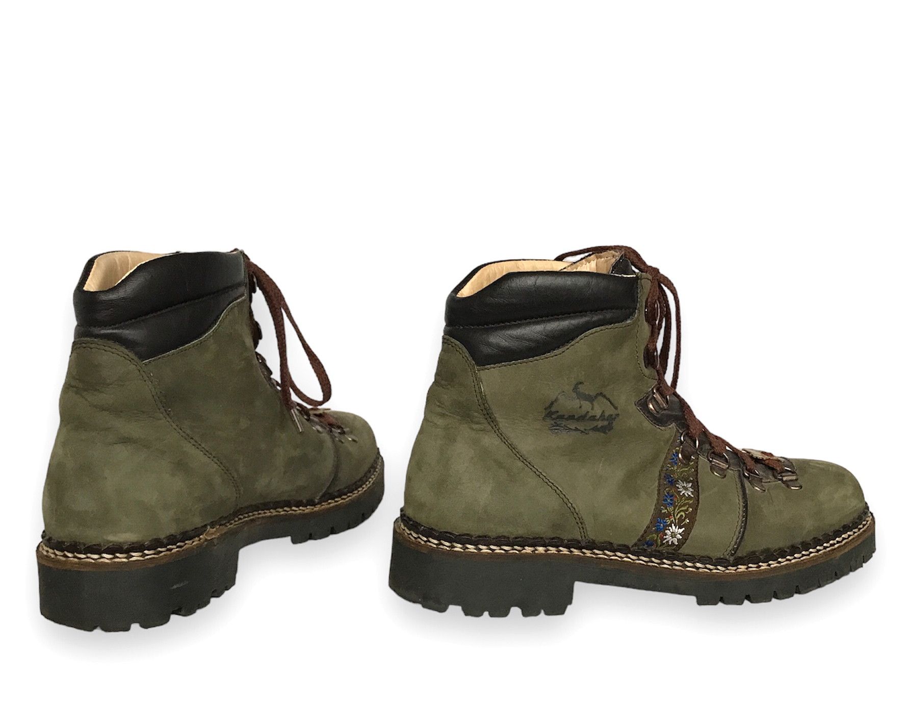 Folk KANDAHAR SWISS FOLK LIMITED EDITION LEATHER BOOTS EU39 UK6 Size US 8 / IT 38 - 3 Thumbnail