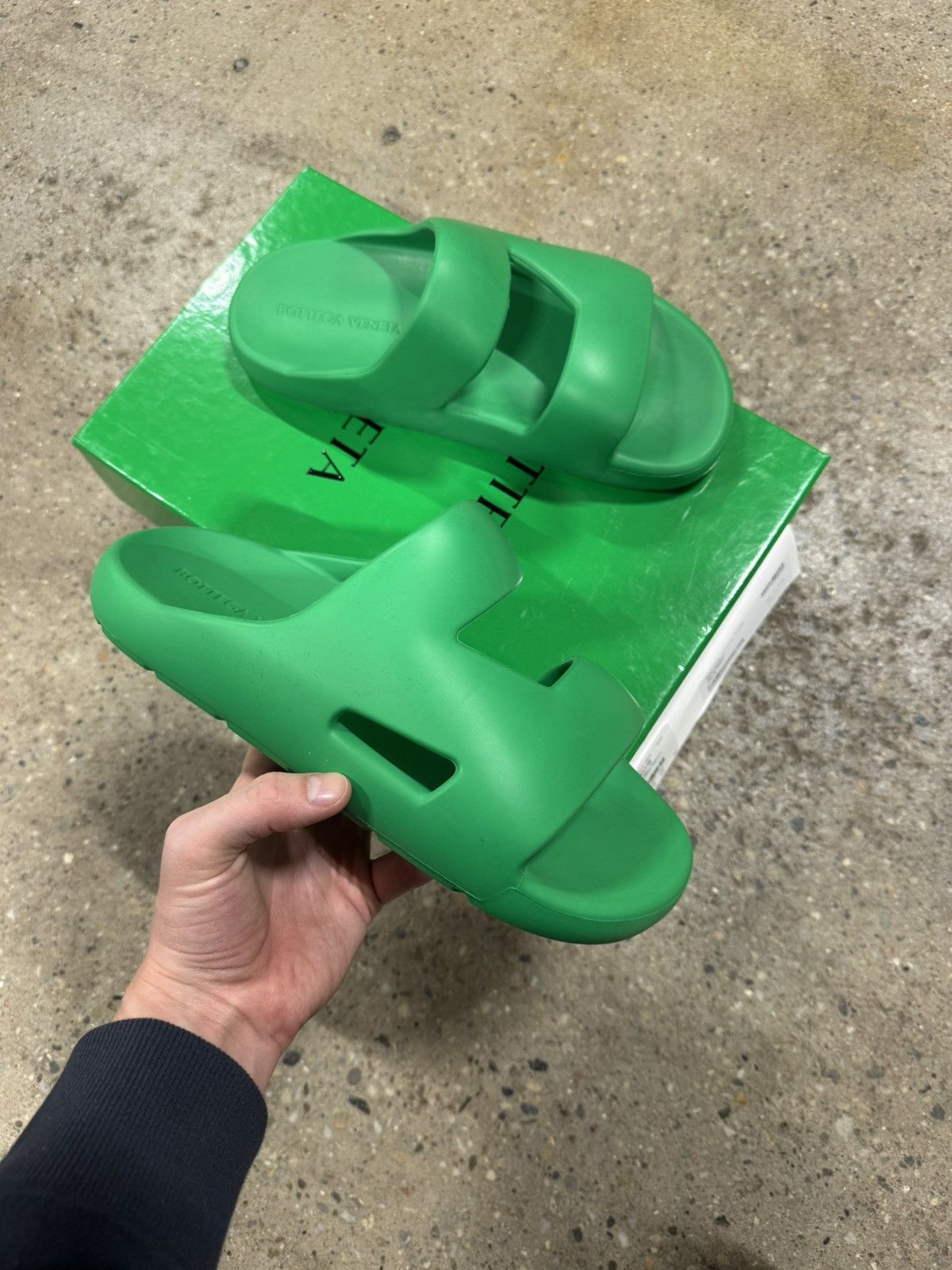 Bottega Veneta Rubber Band Slide Sandals NEW 600$