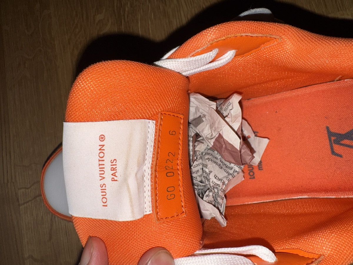 Louis Vuitton Louis Vuitton Sneaker Monogramm Denim Orange Size US 7 / EU 40 - 8 Thumbnail