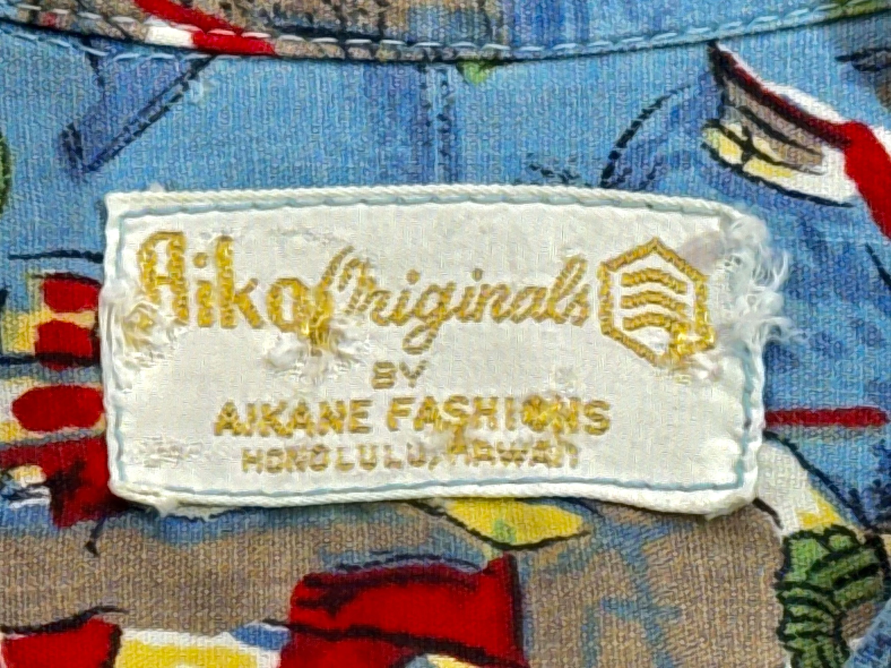 Vintage Aiko original by Alkane Fashions 'Land of Aloha' (G) Size US S / EU 44-46 / 1 - 3 Thumbnail