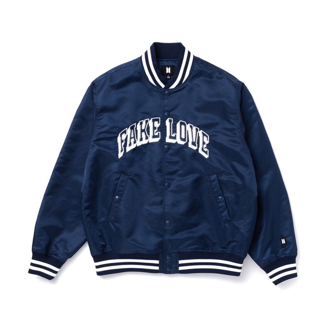 image of Band Tees Bts Boy With Luv Jacket in Navy, Men's (Size Medium)