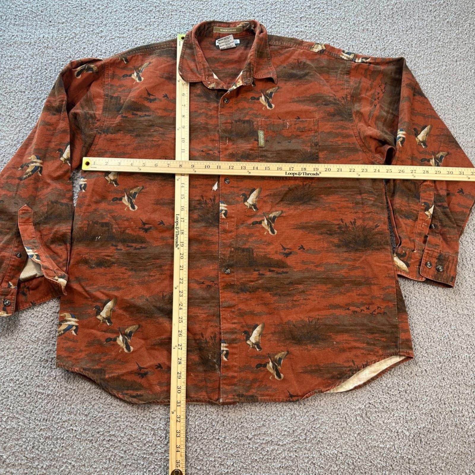 Columbia Columbia River Lodge Duck Hunting Shirt Mens XL Button Up Size US XL / EU 56 / 4 - 2 Thumbnail
