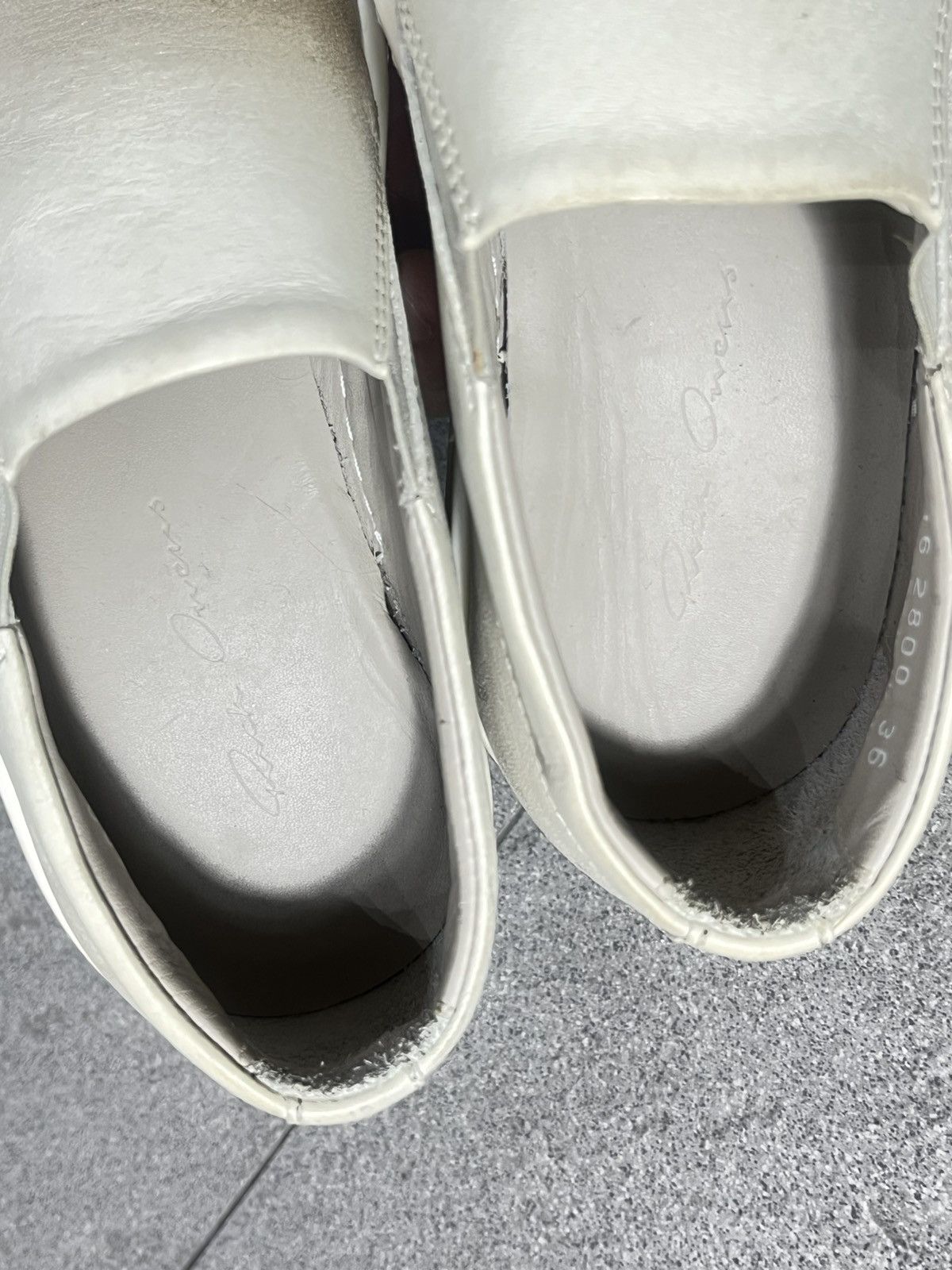 Rick Owens Rick Owens Cap Toe Slip On Sneakers Gradients Milk EU36 Size US 6 / IT 36 - 14 Thumbnail