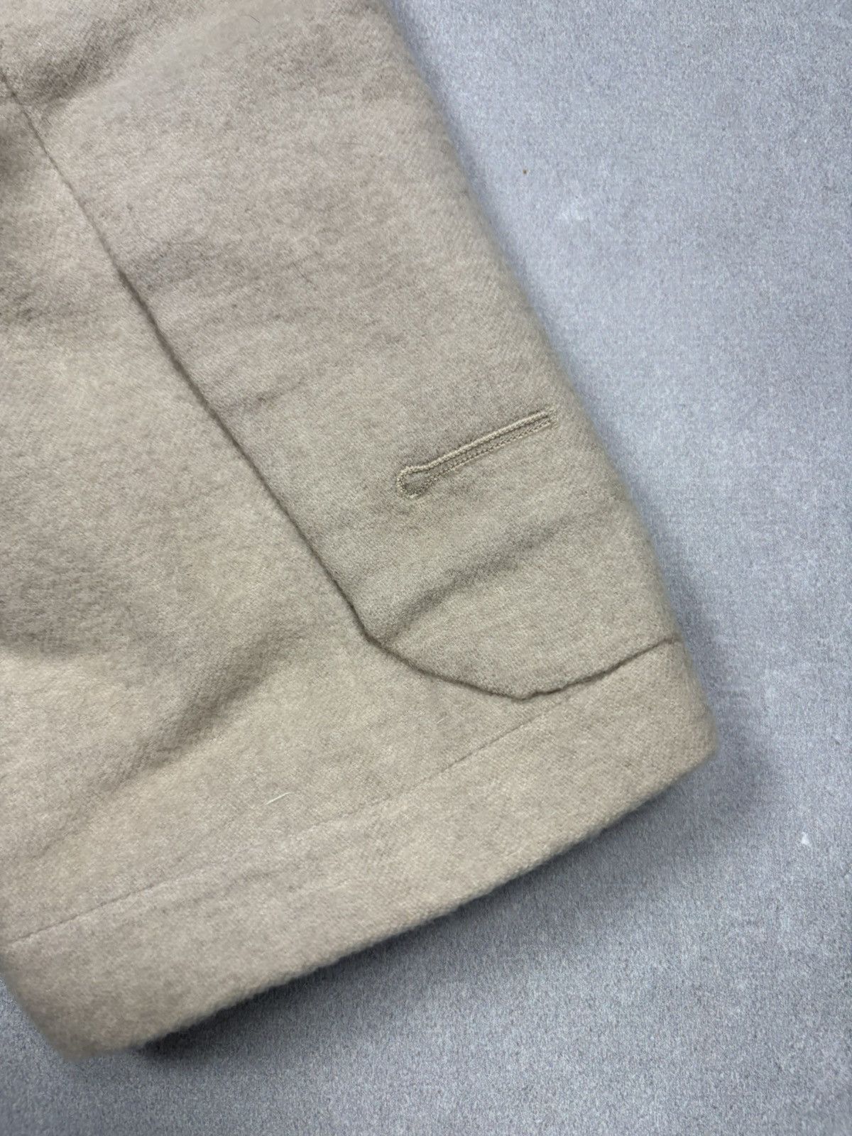 Other Jacques Fath Paris Beige Wool Tailored Blazer Coat Vintage Size L / US 10 / IT 46 - 18 Thumbnail