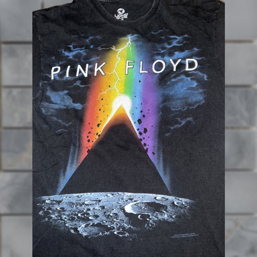 Liquid Blue Liquid Blue Pink Floyd T-Shirt Black M 18x25 Mens Regular Shirt Size US M / EU 48-50 / 2 - 1 Thumbnail
