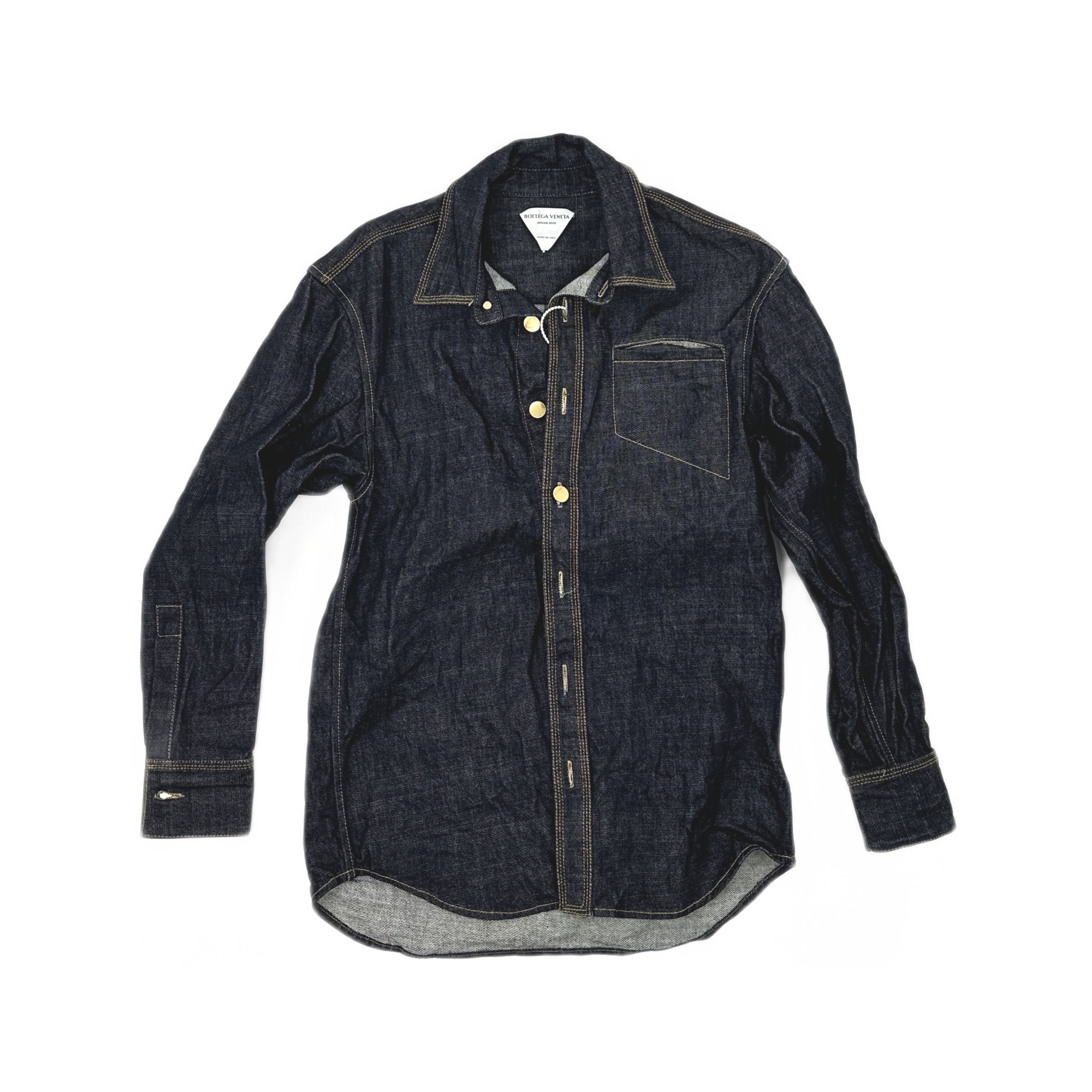 Bottega Veneta Bottega Veneta Denim Button Up Shirt Size 36 Size XS / US 0-2 / IT 36-38 - 1 Thumbnail