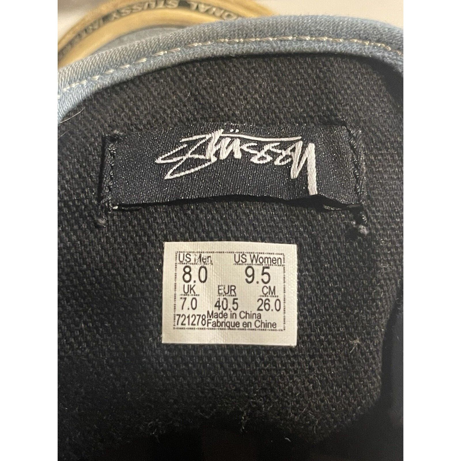 Stussy Mens Size 8 (W9.5) Stussy x Vans Chukka LX Skate Shoes Washe Size US 8 / EU 41 - 6 Thumbnail