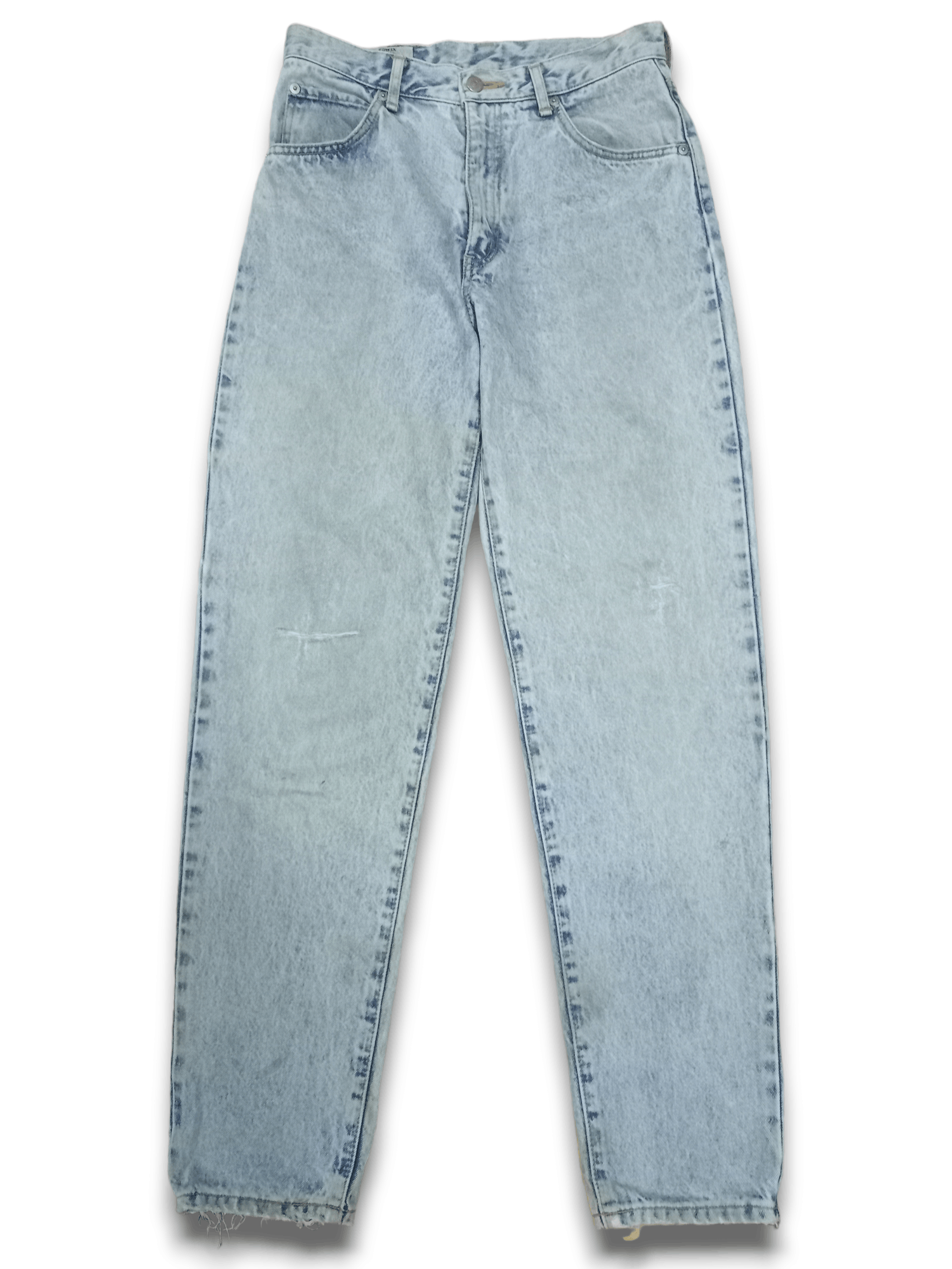 image of Distressed Denim x Edwin Vintage Edwin Stone Wash Barrel Jeans Made In Japan in Blue (Size 28)