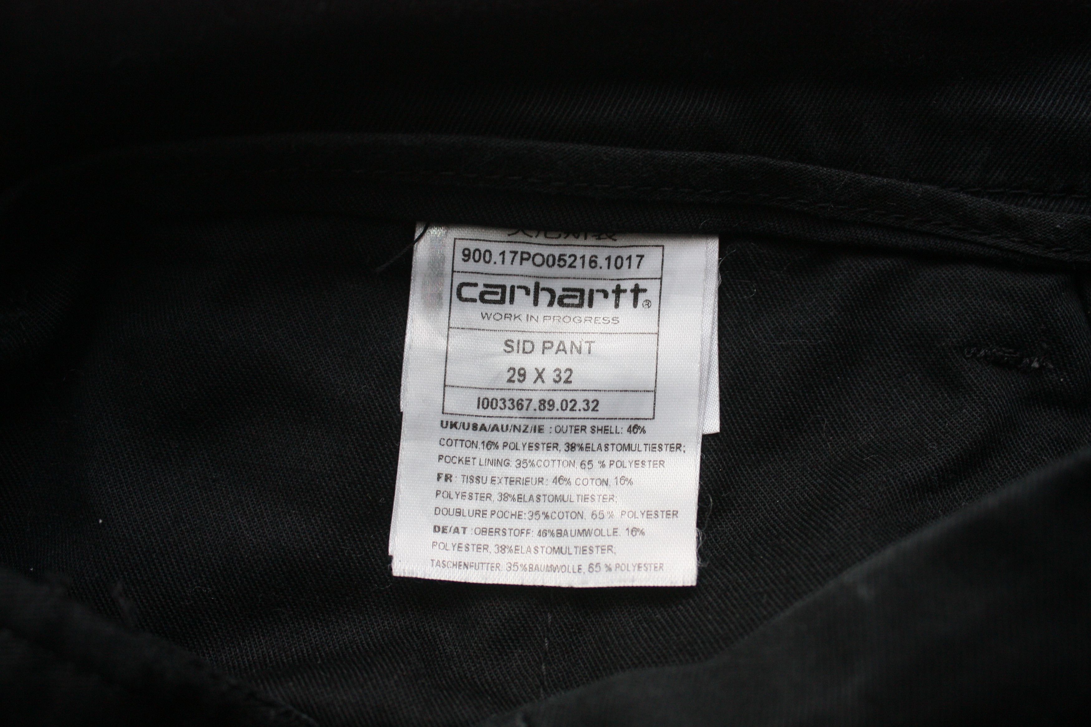 Carhartt Wip Carhartt WIP Sid Pant 29x32 Black Size US 29 - 5 Thumbnail