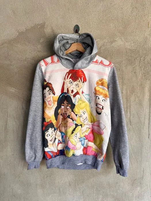 Disney × Vintage Vintage The Princess Overprint Hoodies Size US M / EU 48-50 / 2 - 2 Thumbnail