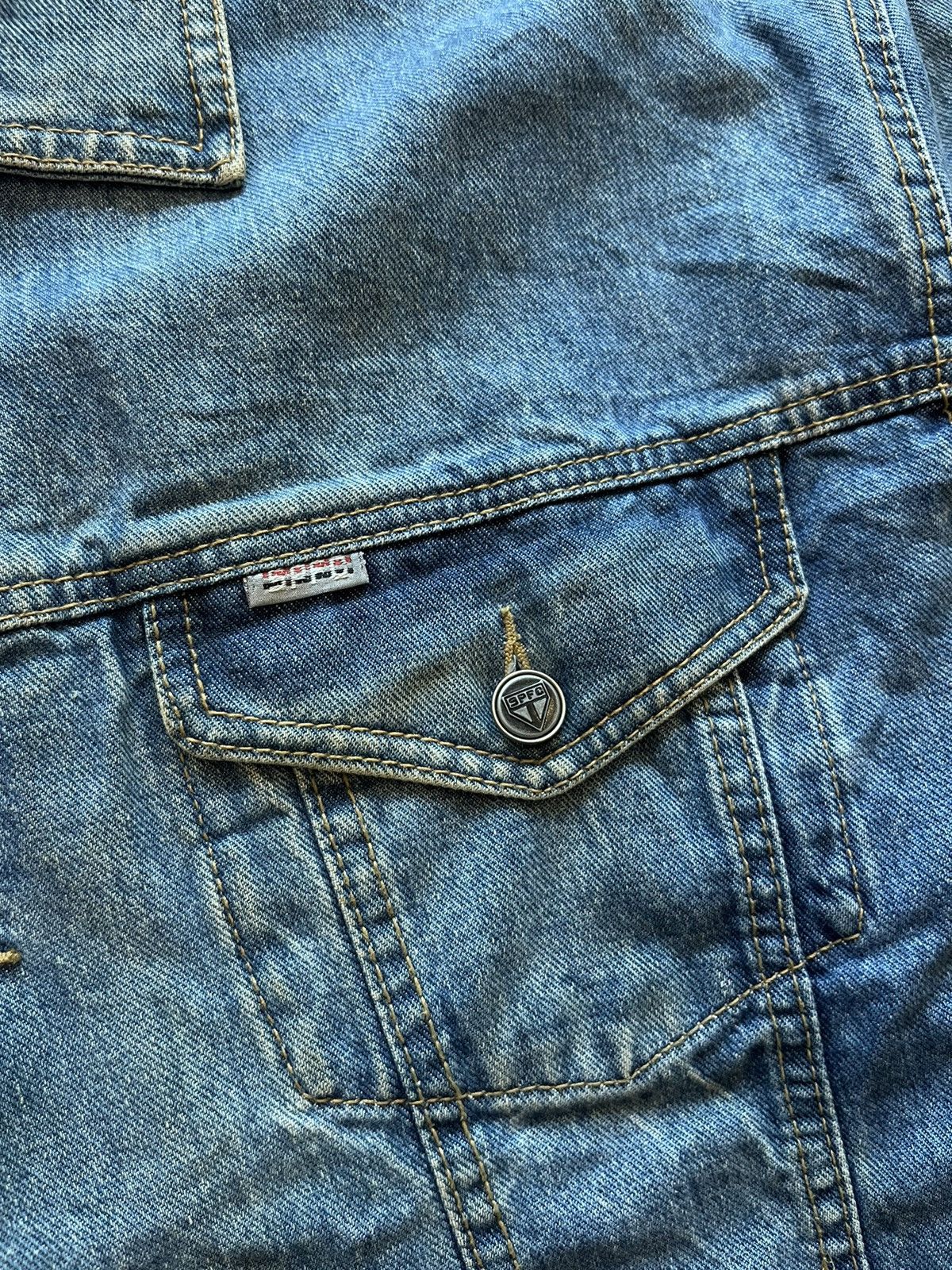 Vintage Vtg Sao Paulo Trucker Denim Jacket Size US XL / EU 56 / 4 - 12 Thumbnail