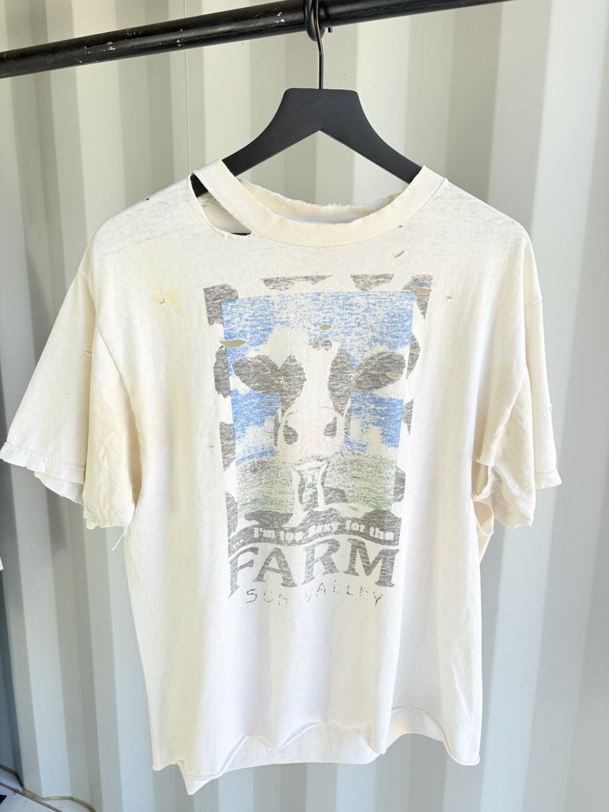 Vintage Too Sexy Thrashed Distressed Faded Grunge Thin Band Size US XL / EU 56 / 4 - 1 Thumbnail