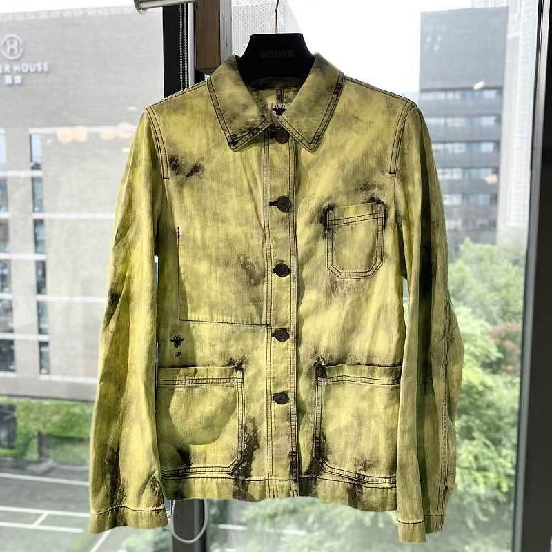 Dior Dior Tie Dye Cotton Denim Jacket Size 36 Size XS / US 0-2 / IT 36-38 - 1 Thumbnail
