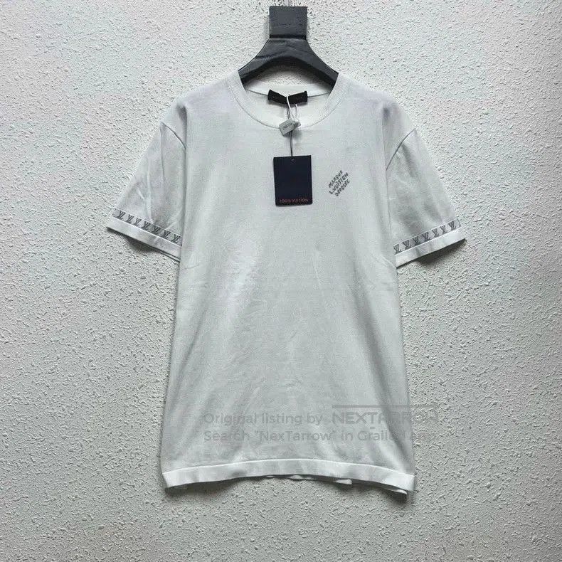 Louis Vuitton Louis Vuitton White Embroidered Logo Short Sleeve. Size US M / EU 48-50 / 2 - 1 Thumbnail