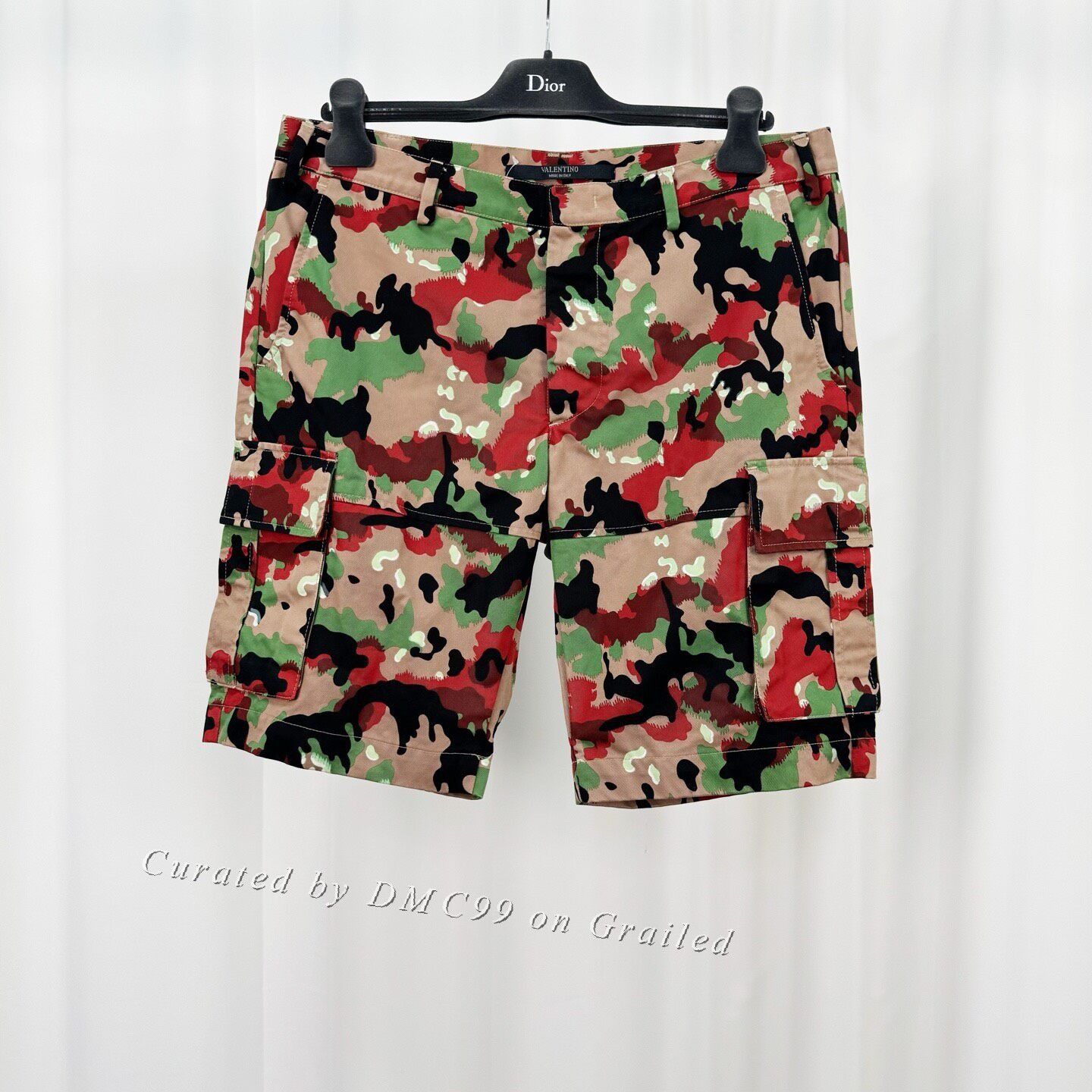 Valentino Valentino Camouflage Cargo Shorts Size US 32 / EU 48 - 1 Thumbnail
