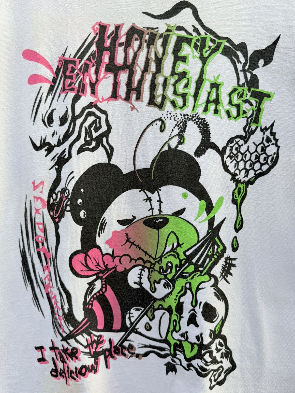 Japanese Brand × Seditionaries 💥RARE💥SEX POT REVENGE Honey Enthusiast Skulls Punk Style Tee Size US M / EU 48-50 / 2 - 4 Thumbnail