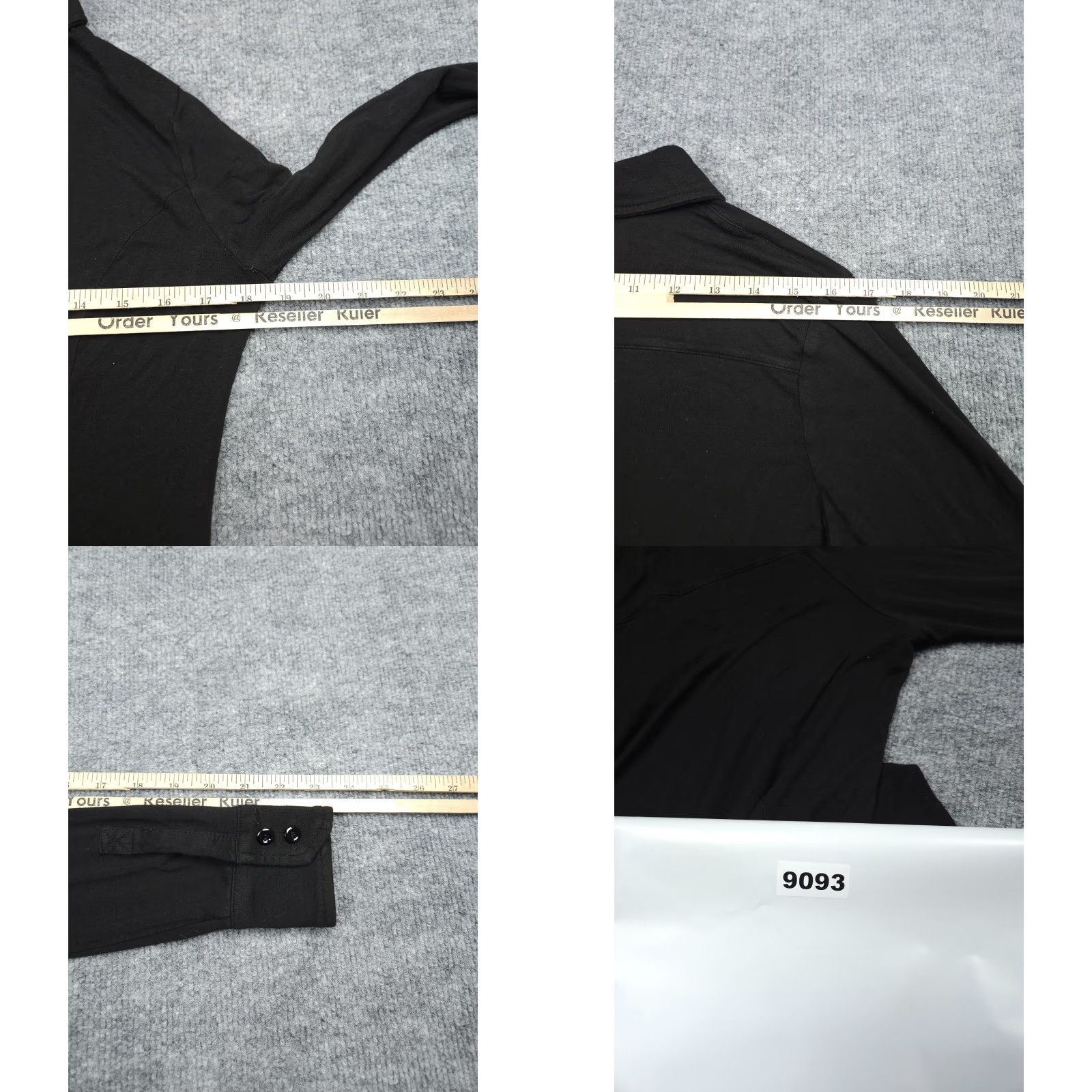 ANATOMICA Anatomie Shirt Top Womens XS Black Button-Down Made in Italy Size XS / US 0-2 / IT 36-38 - 8 Thumbnail