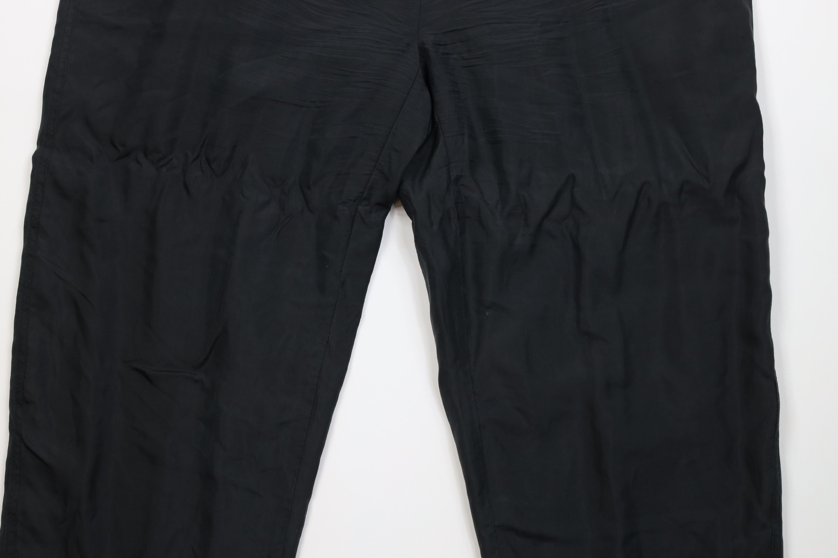 Vintage Vintage 90s Streetwear Blank Lightweight Silk Pants Black Size 32" / US 10 / IT 46 - 4 Thumbnail