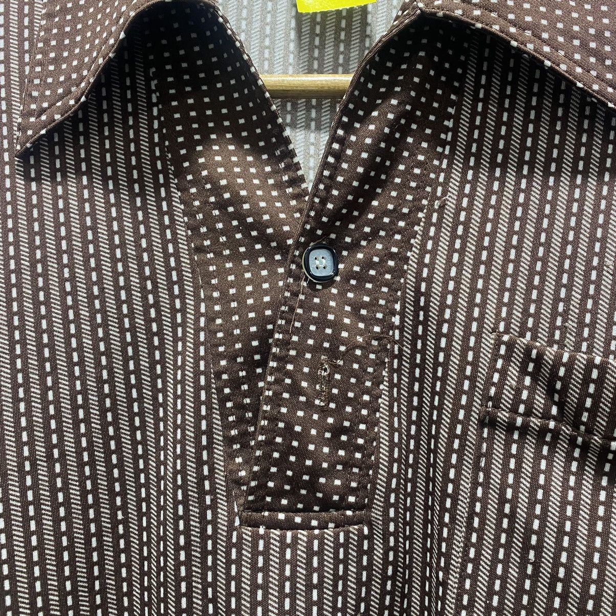 Vintage Vintage☠️ 70s Lazack Polos Ls Retro Collar Cowboy Size US S / EU 44-46 / 1 - 3 Thumbnail