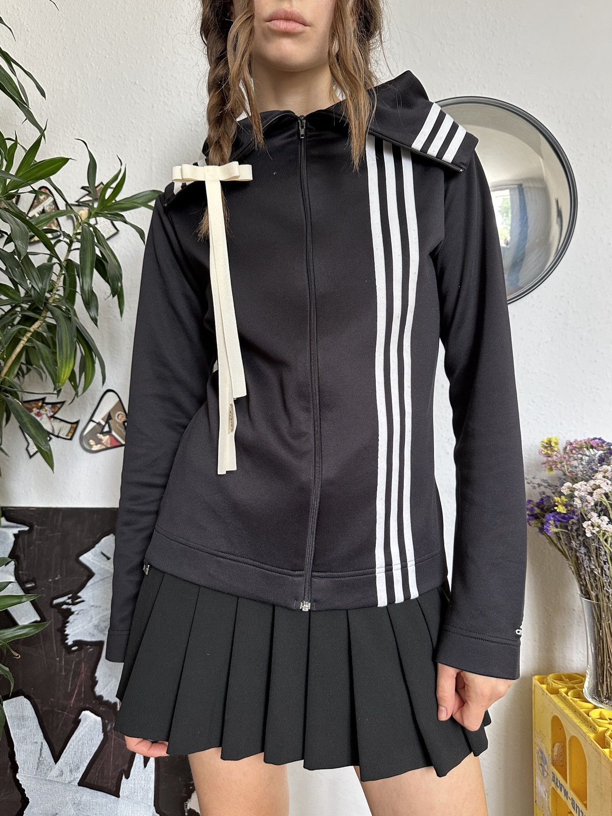 Adidas asymmetrical hoodie hotsell