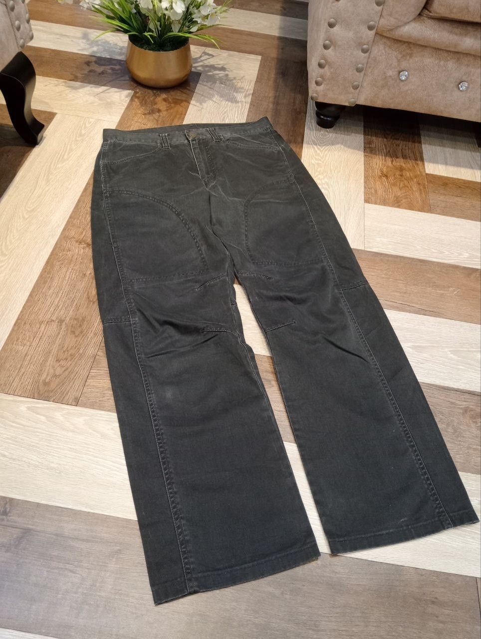 Uniqlo VINTAGE UNIQLO FADED BLACK BAGGY PANTS Size US 33 - 3 Thumbnail