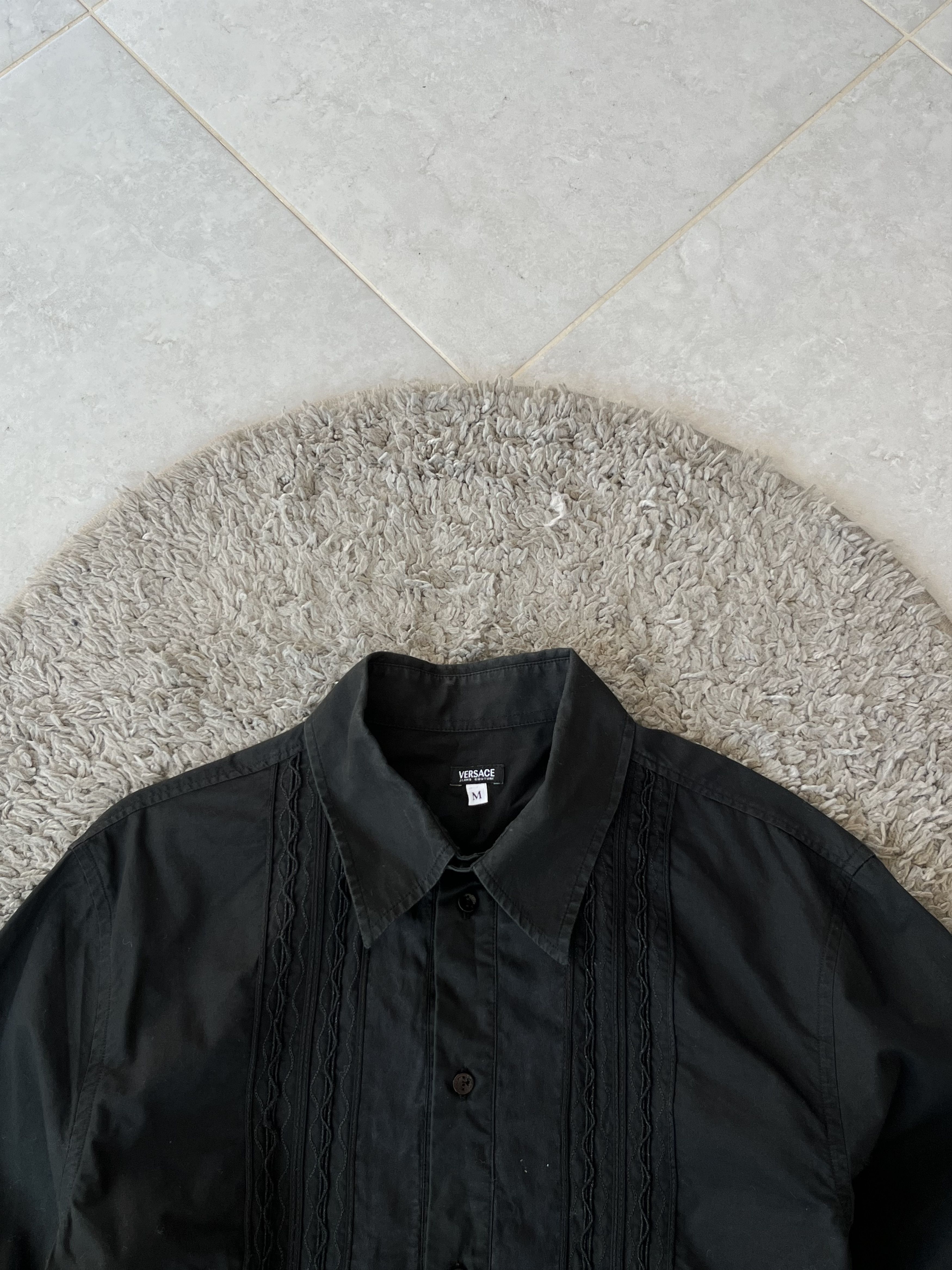 Versace Jeans Couture VERSACE Jeans Couture Vintage Black Baroque Shirt Size US M / EU 48-50 / 2 - 5 Thumbnail