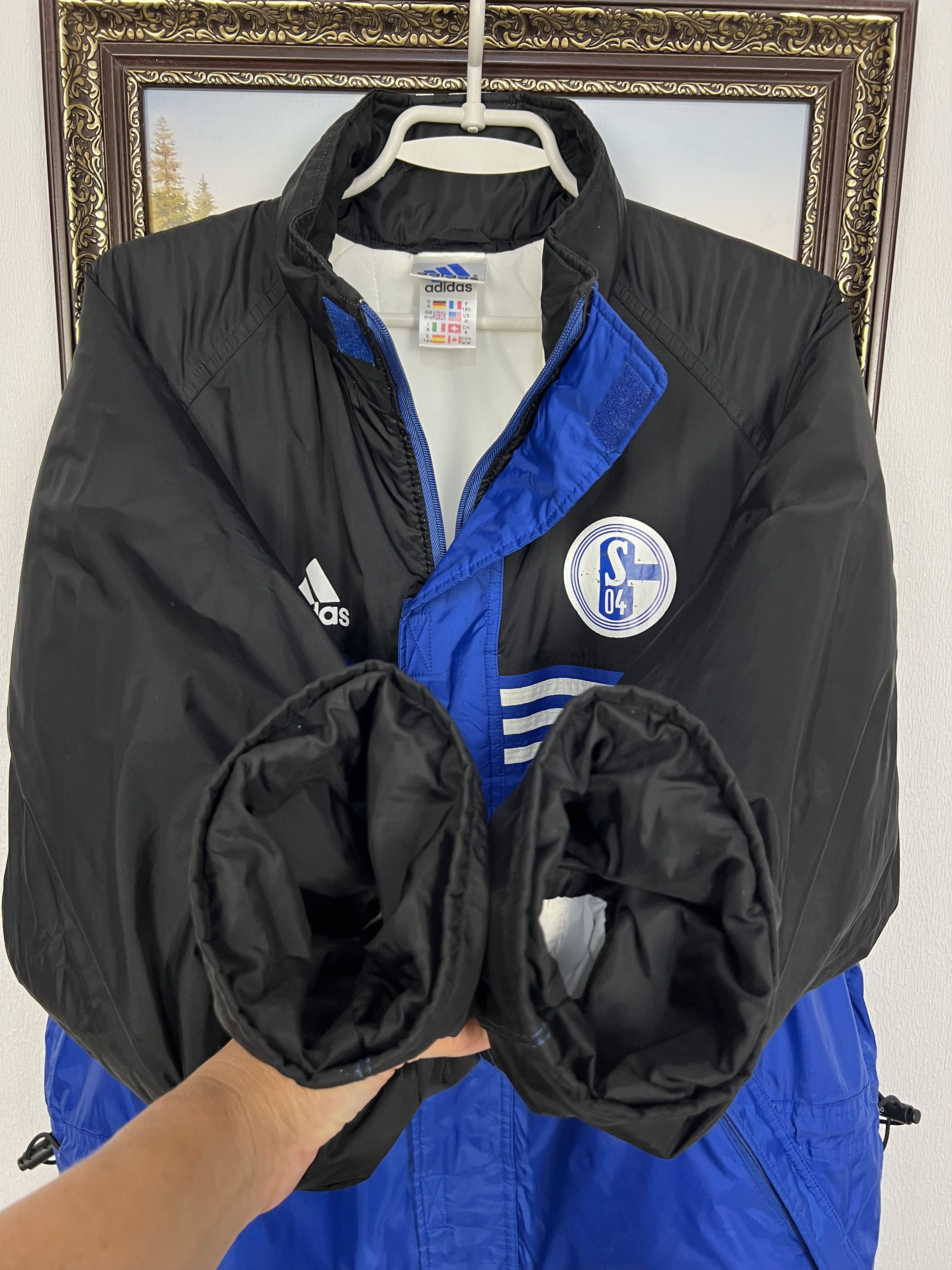Adidas Vintage 90's Adidas FC Schalke 04 Football Jacket Soccer Size US M / EU 48-50 / 2 - 6 Thumbnail
