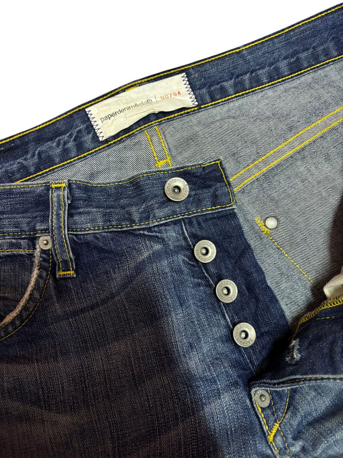 Paper Denim & Cloth Paper Denim & Cloth Strike Faded Distressed Jeans Size US 31 - 5 Thumbnail