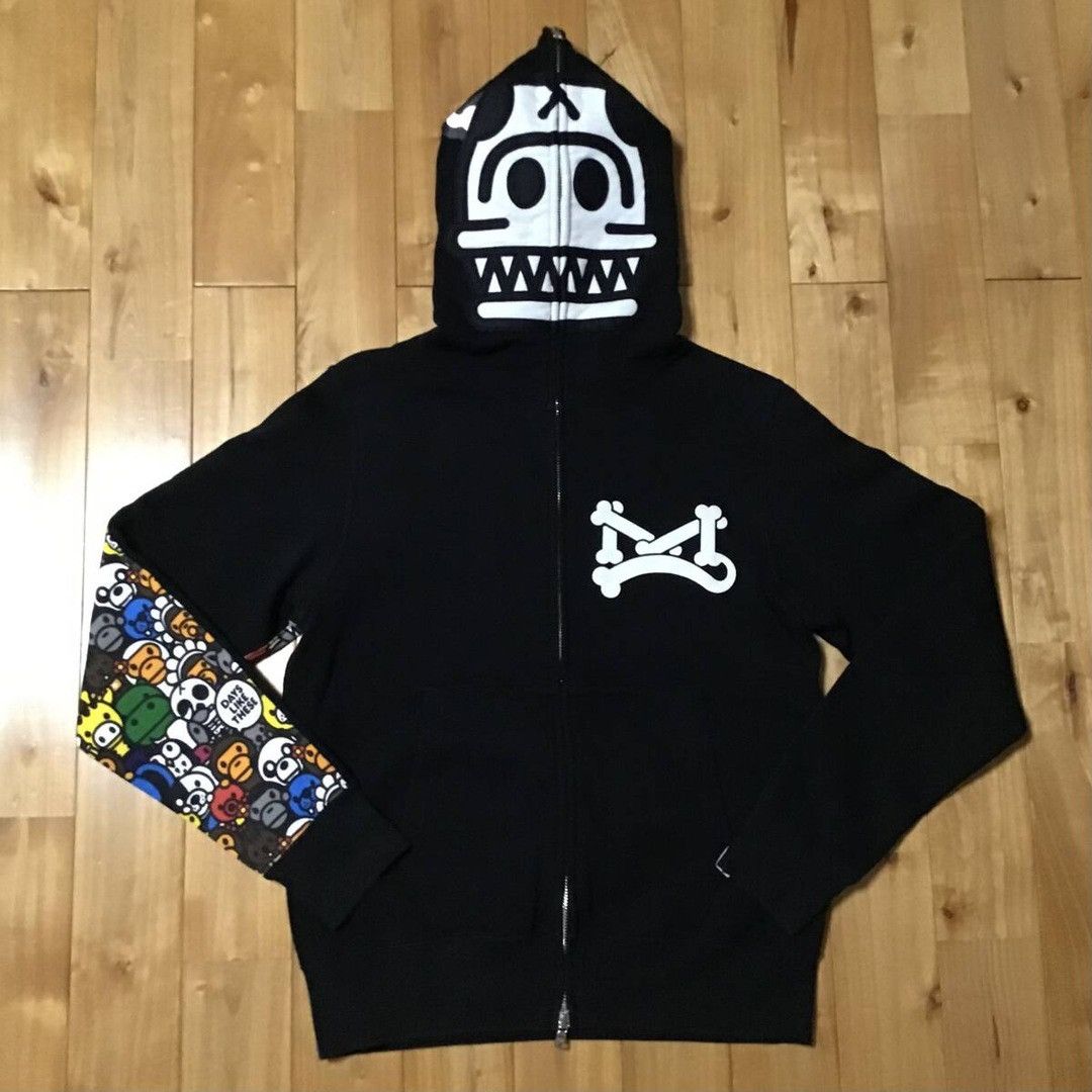 Bape BAPE MILO Animal Safari JURASSIC REX FULL ZIP HOODIE NIGO Size US S / EU 44-46 / 1 - 2 Thumbnail