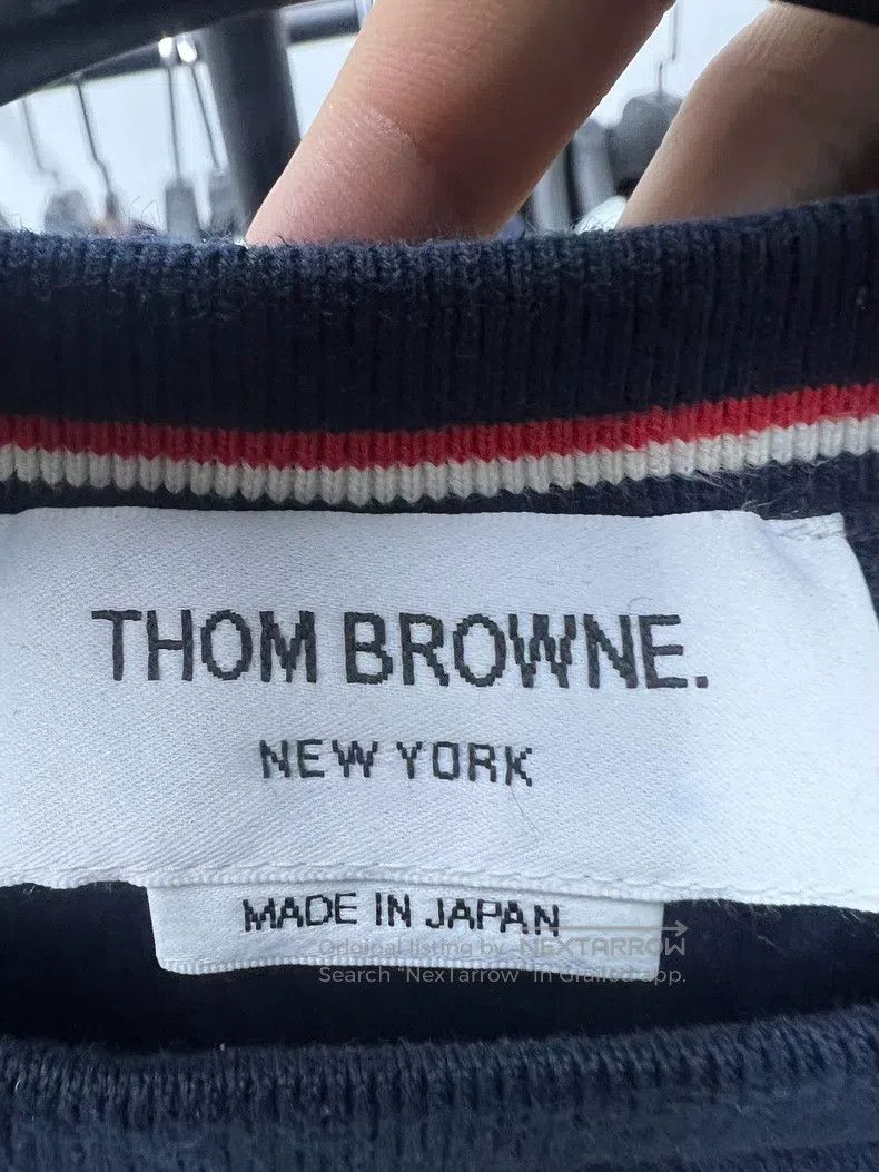 Thom Browne Thom Browne Blue and black four stripes hoodie Size US XXL / EU 58 / 5 - 5 Thumbnail