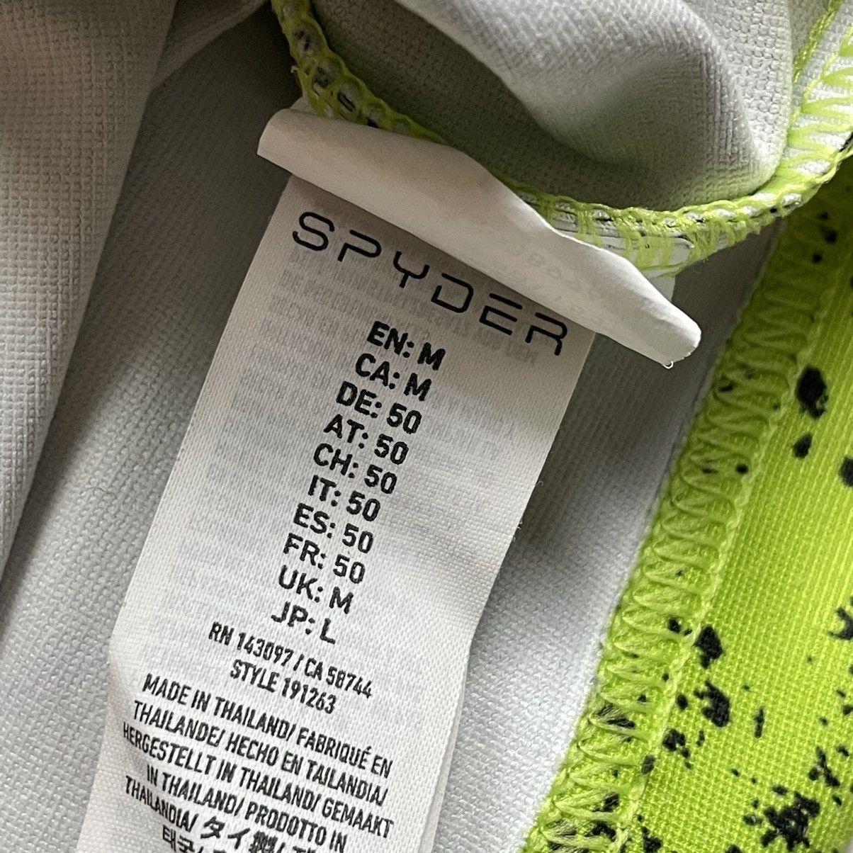 Japanese Brand × Spyder SPYDER zip T-neck pullover men’s color neon green y2k rave Size US L / EU 52-54 / 3 - 11 Thumbnail