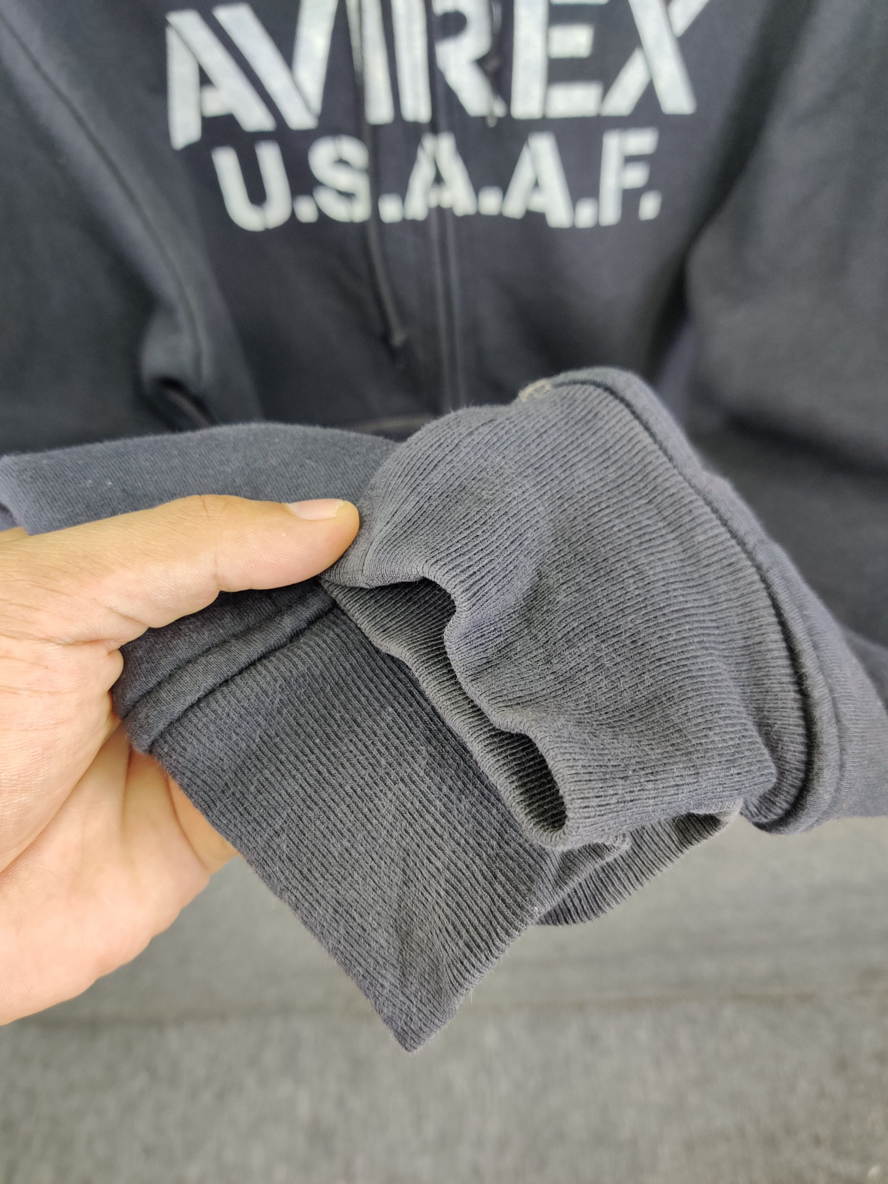 Avirex Vintage Avirex USAAF Shearling Zipper Hoodie Size US L / EU 52-54 / 3 - 10 Thumbnail