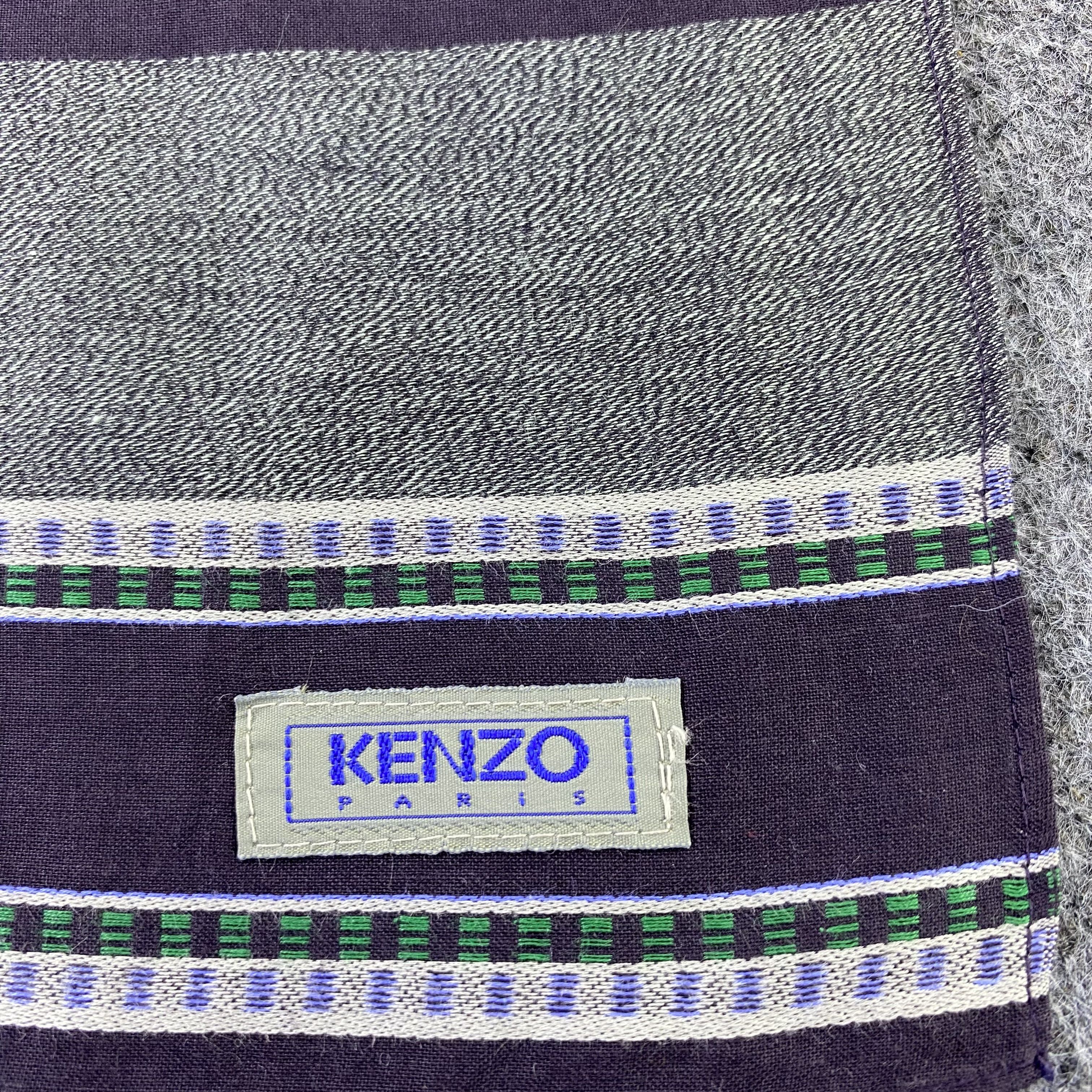 Kenzo × Vintage Kenzo Handkerchief / Bandana / Neckerchief-N1190 Size ONE SIZE - 5 Thumbnail