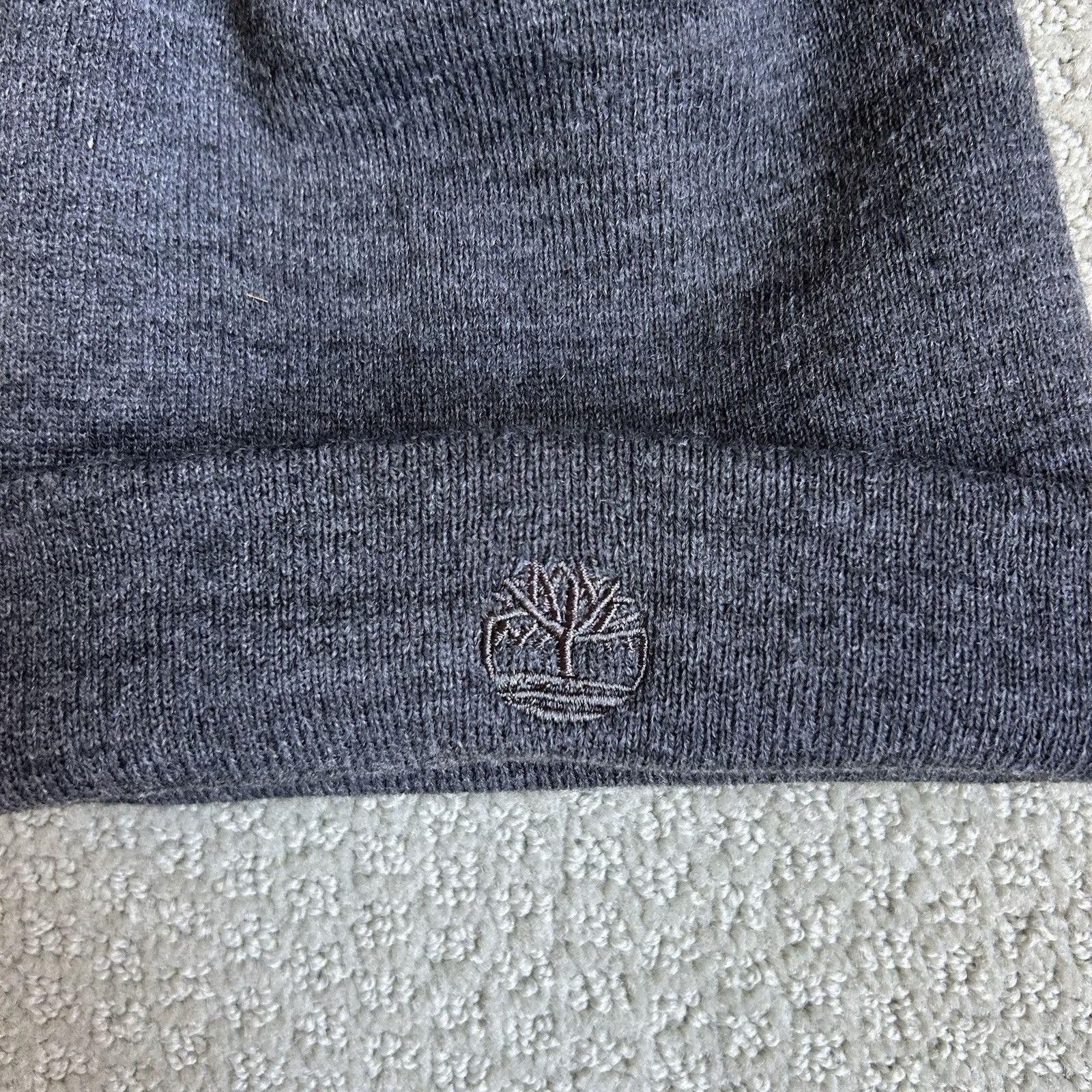 Timberland Timberland Men’s Logo Cuff Watch Cap Beanie Winter Hat Gray Size ONE SIZE - 6 Thumbnail