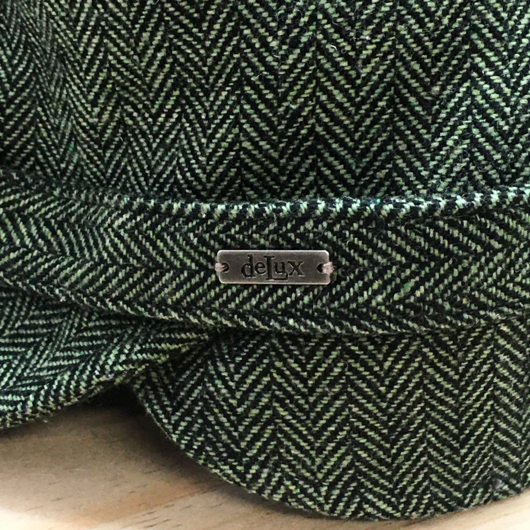 Vintage DeLux Army Cap Mens Womens Green M-L Fitted Buckle Curved Brim Polyester Blend Size ONE SIZE - 5 Thumbnail